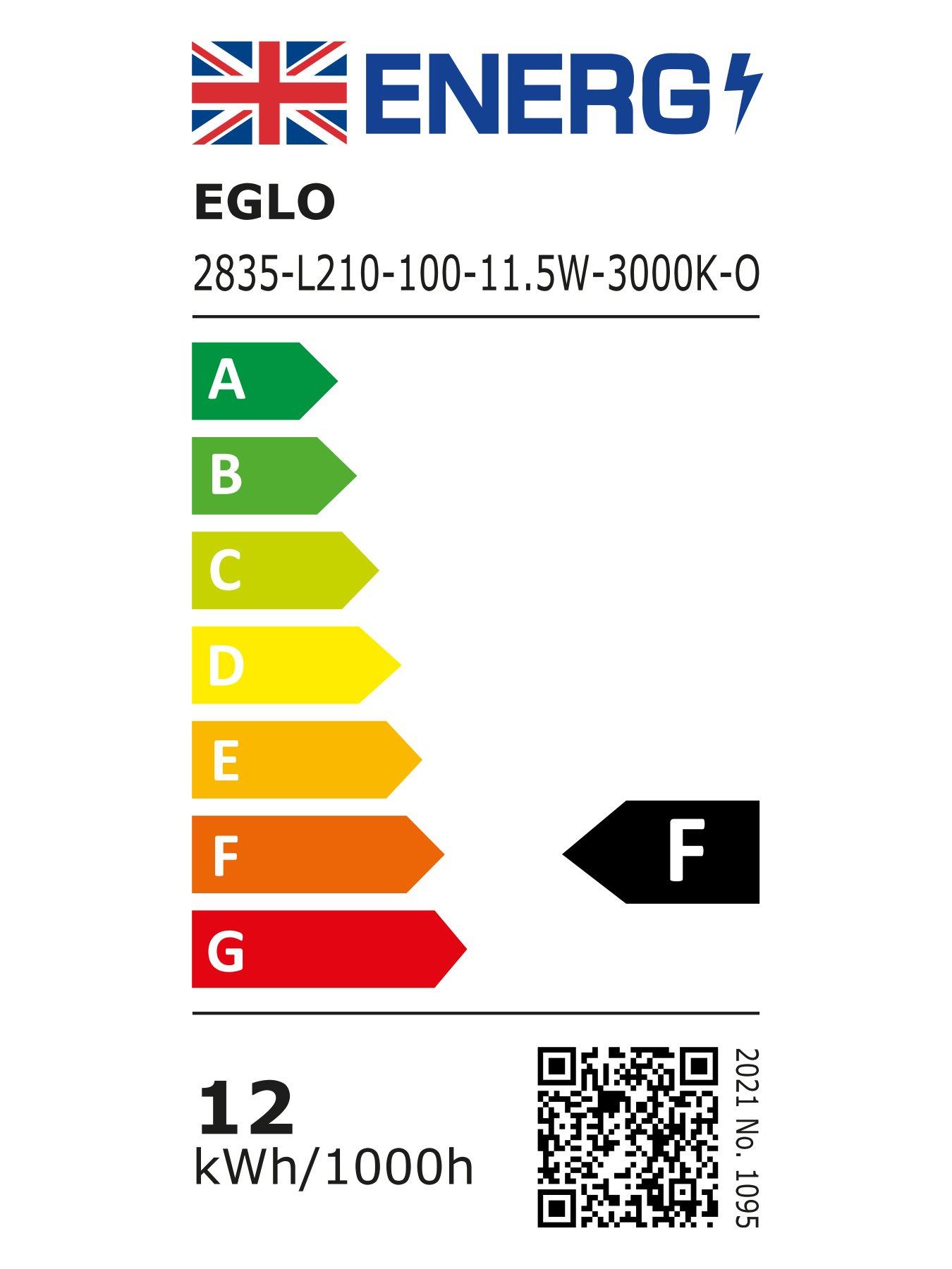 Image 5 of 5 of Eglo City 1-Light Black Exterior Wall Lamp With Sensor