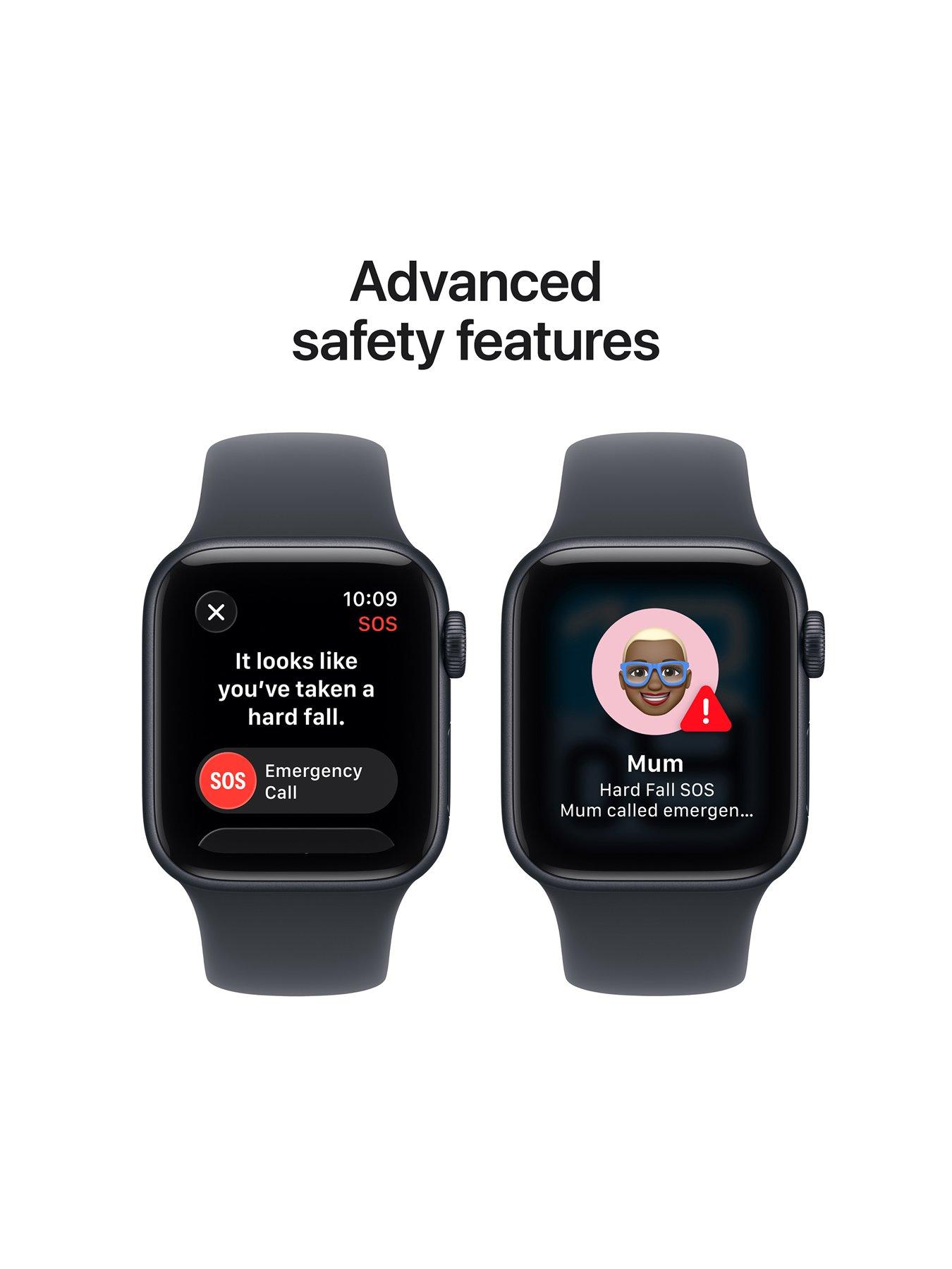 Image 6 of 7 of Apple Watch SE 3 (GPS, 2025) 40mm&nbsp;Midnight Aluminium Case with Midnight Sport Band - M/L