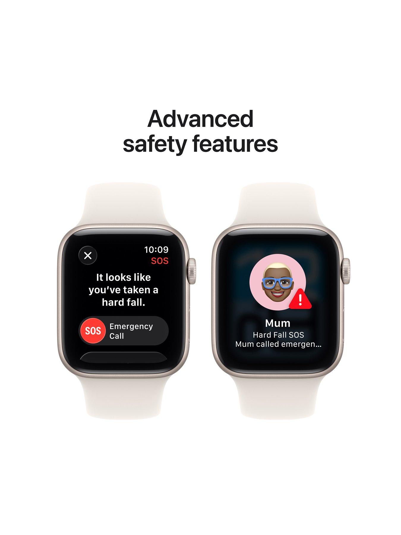 Apple Watch SE (GPS, 2025) 44mm Starlight Aluminium Case with