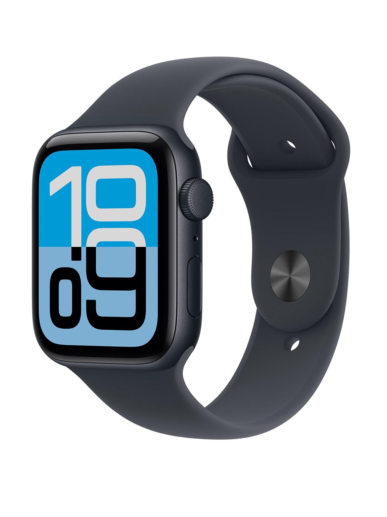 Image 1 of 7 of Apple Watch SE 3 (GPS, 2025) 44mm&nbsp;Midnight Aluminium Case with Midnight Sport Band - S/M