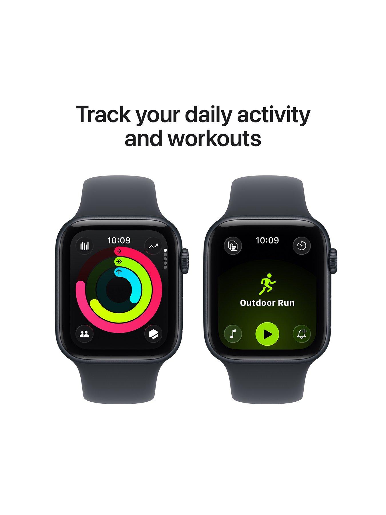 Image 5 of 7 of Apple Watch SE 3 (GPS, 2025) 44mm&nbsp;Midnight Aluminium Case with Midnight Sport Band - S/M