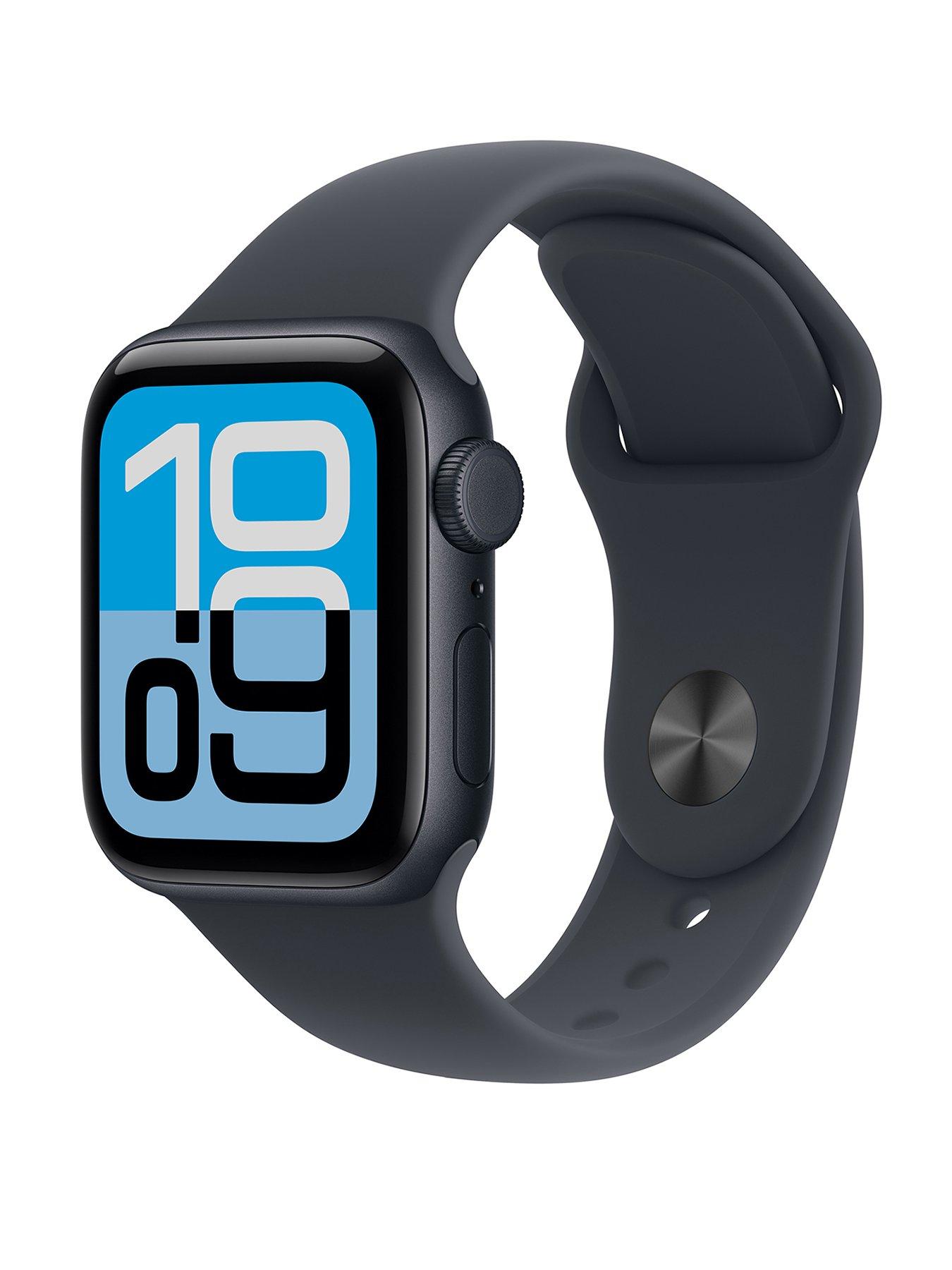 Image 1 of 7 of Apple Watch SE 3 (GPS + Cellular, 2025) 40mm&nbsp;Midnight Aluminium Case with Midnight Sport Band - M/L