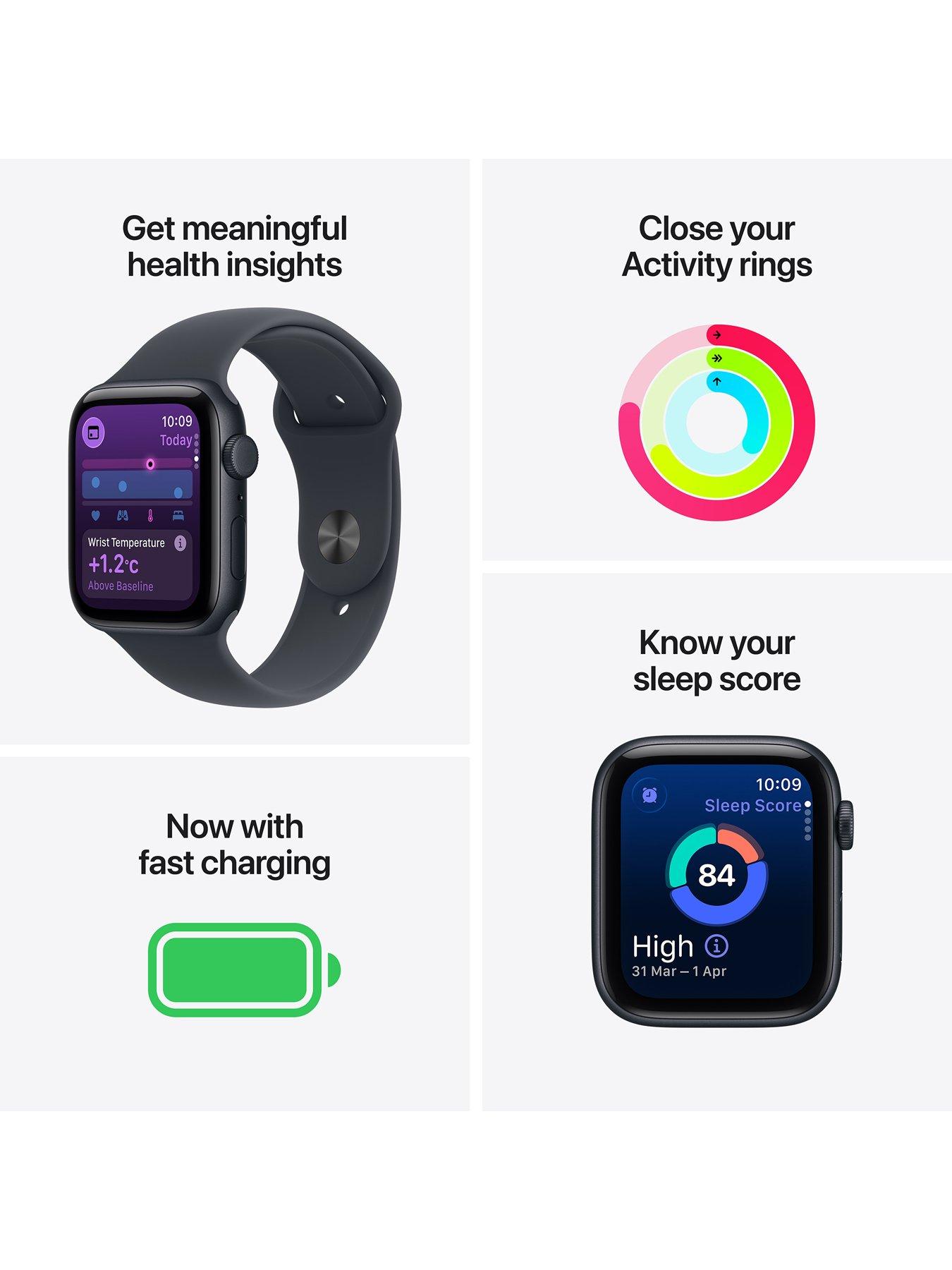 Image 2 of 7 of Apple Watch SE 3 (GPS + Cellular, 2025) 44mm&nbsp;Aluminium Case with&nbsp;Sport Band