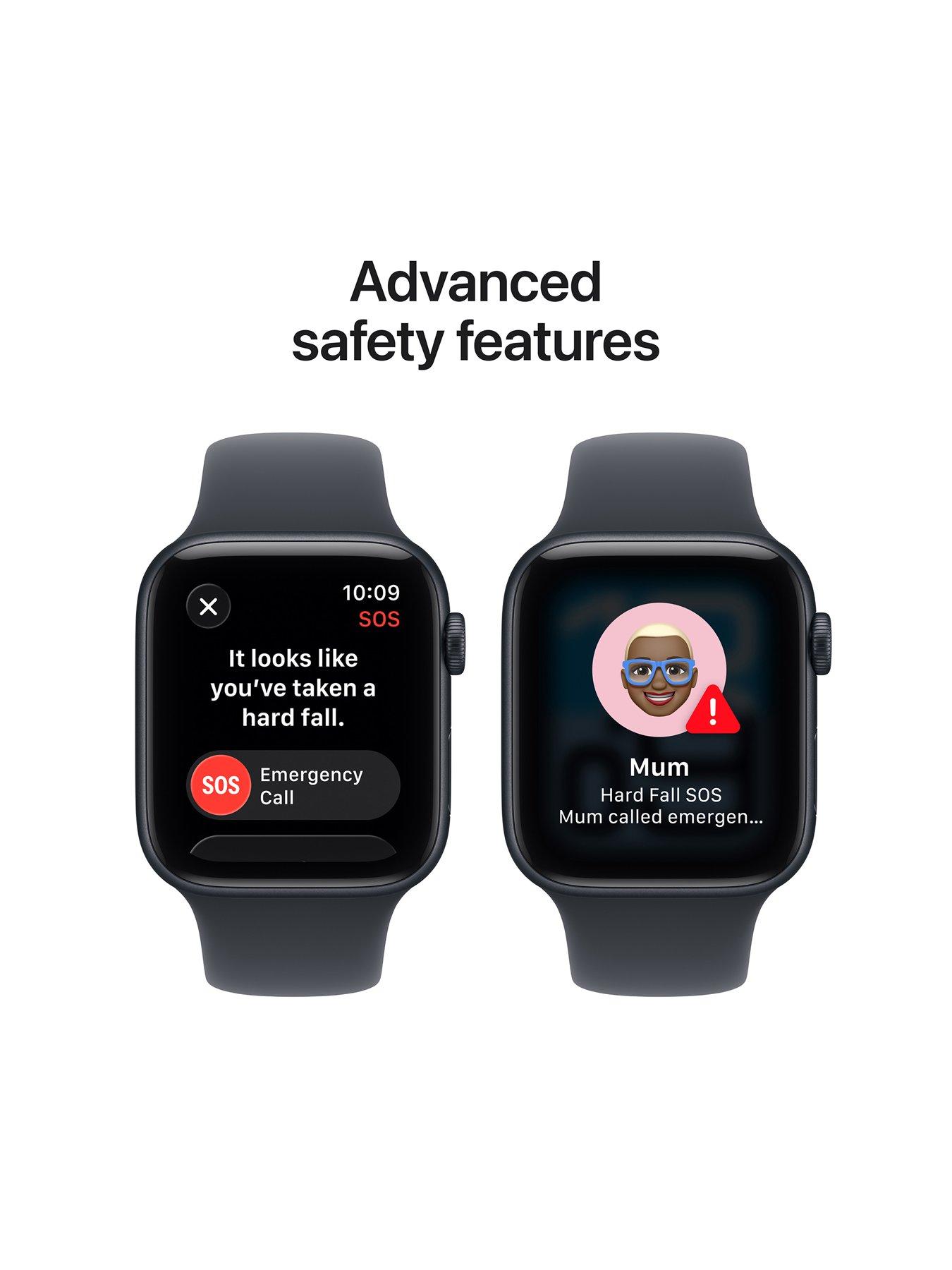 Image 6 of 7 of Apple Watch SE 3 (GPS + Cellular, 2025) 44mm&nbsp;Midnight Aluminium Case with Midnight Sport Band - M/L