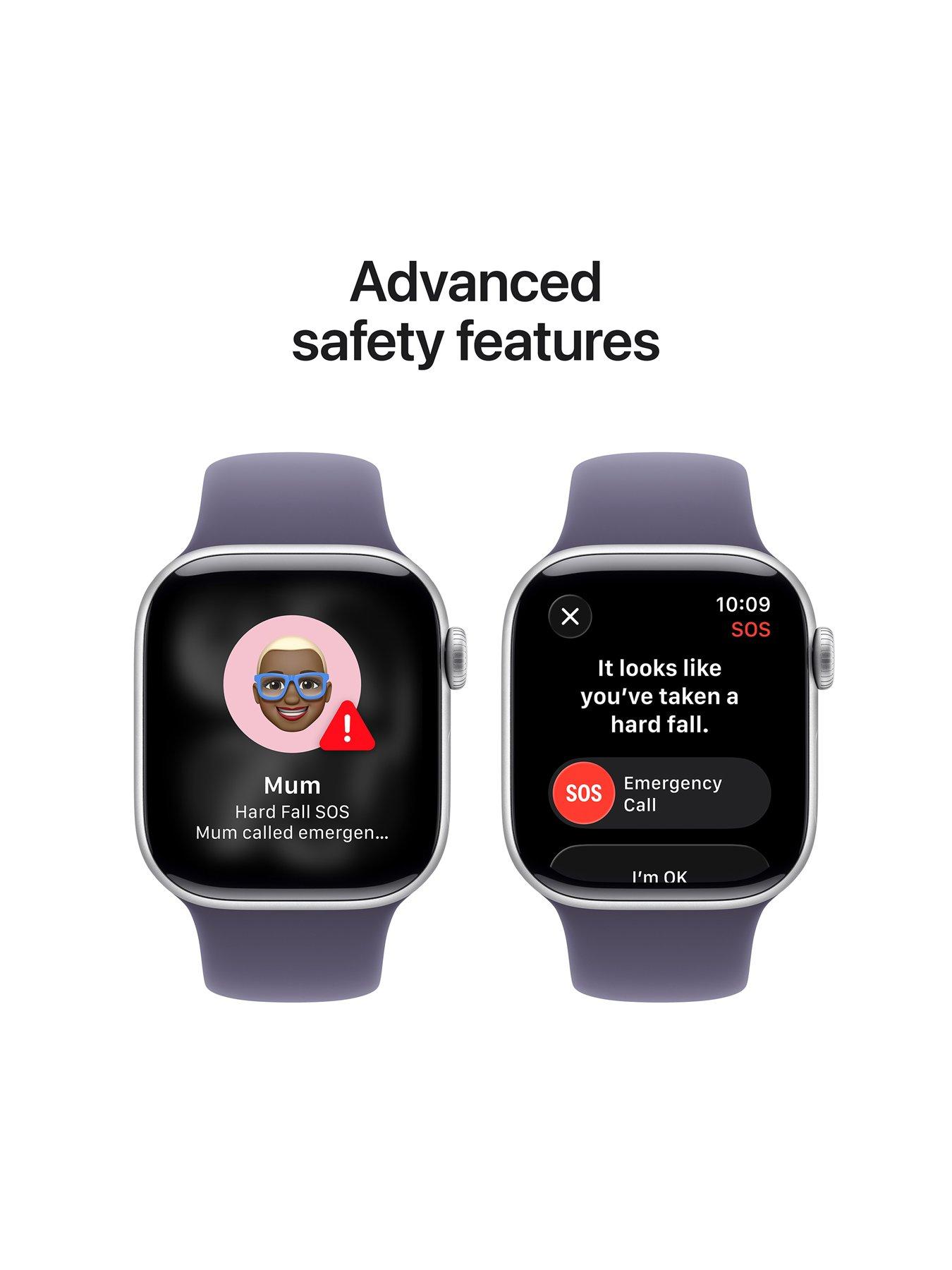 Apple Watch Series 11 (GPS) 42mm Silver Aluminium Case with Purple