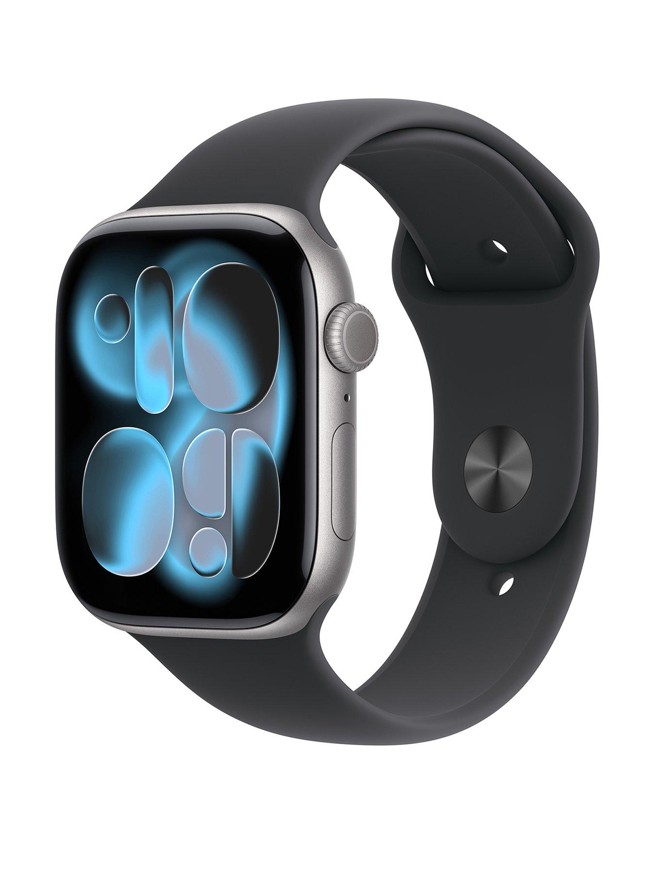 undefined Watch Series 11 (GPS) 46mm Space Grey Aluminium Case with Black Sport Band - M/L