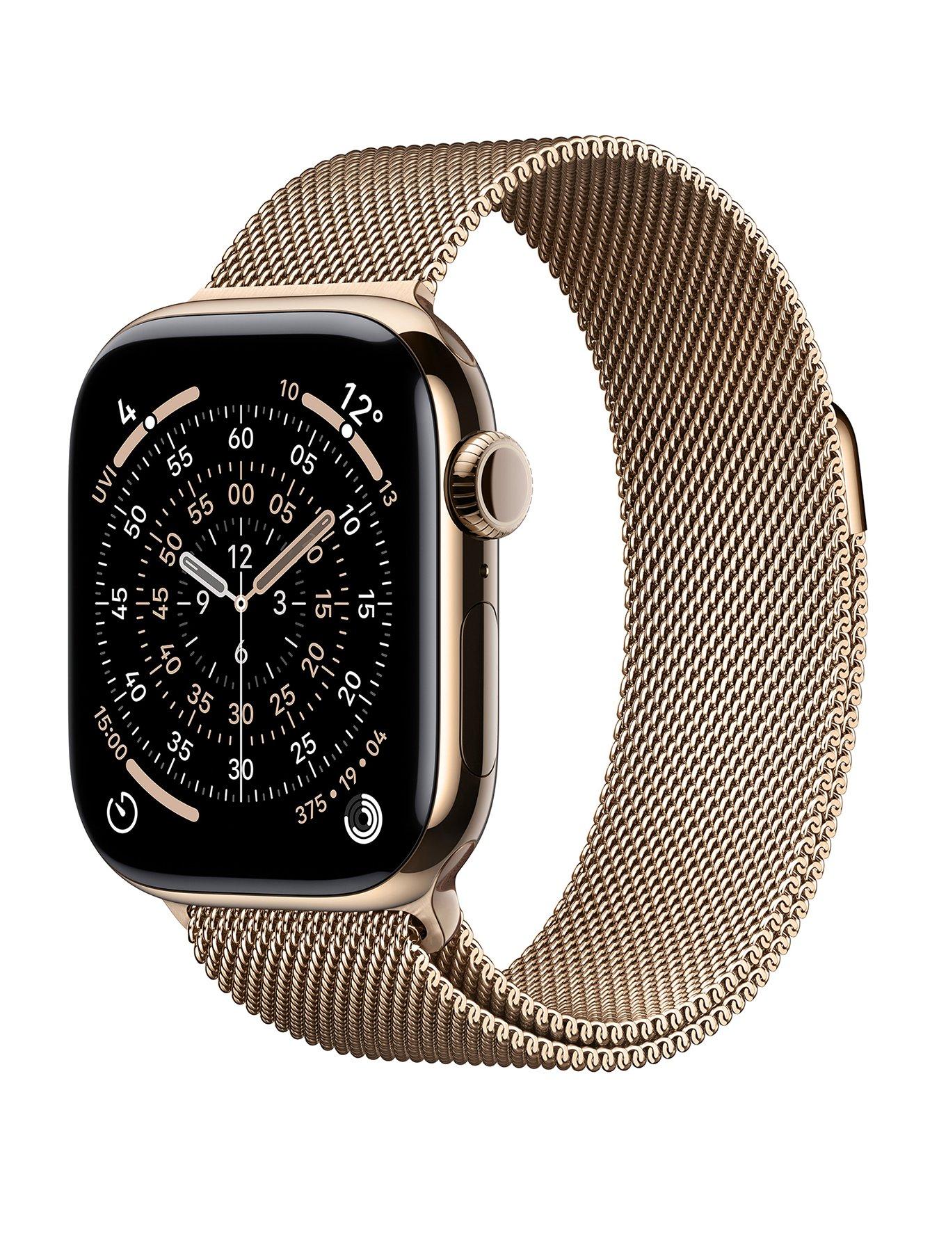 Apple Watch Series 11 (GPS Cellular, 2025) 42mm Gold Titanium