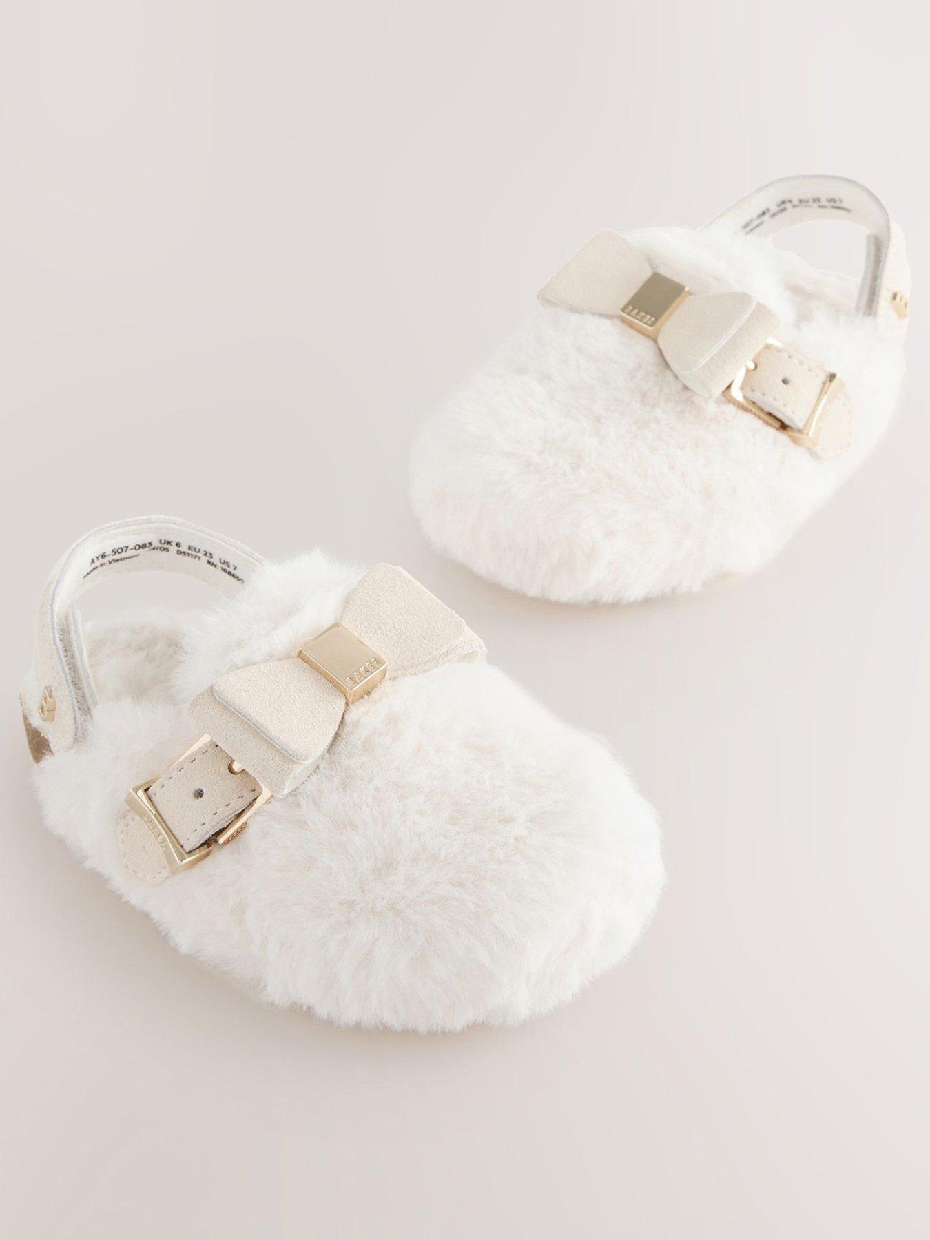 Ted Baker Older Girls Mule Slippers - Cream