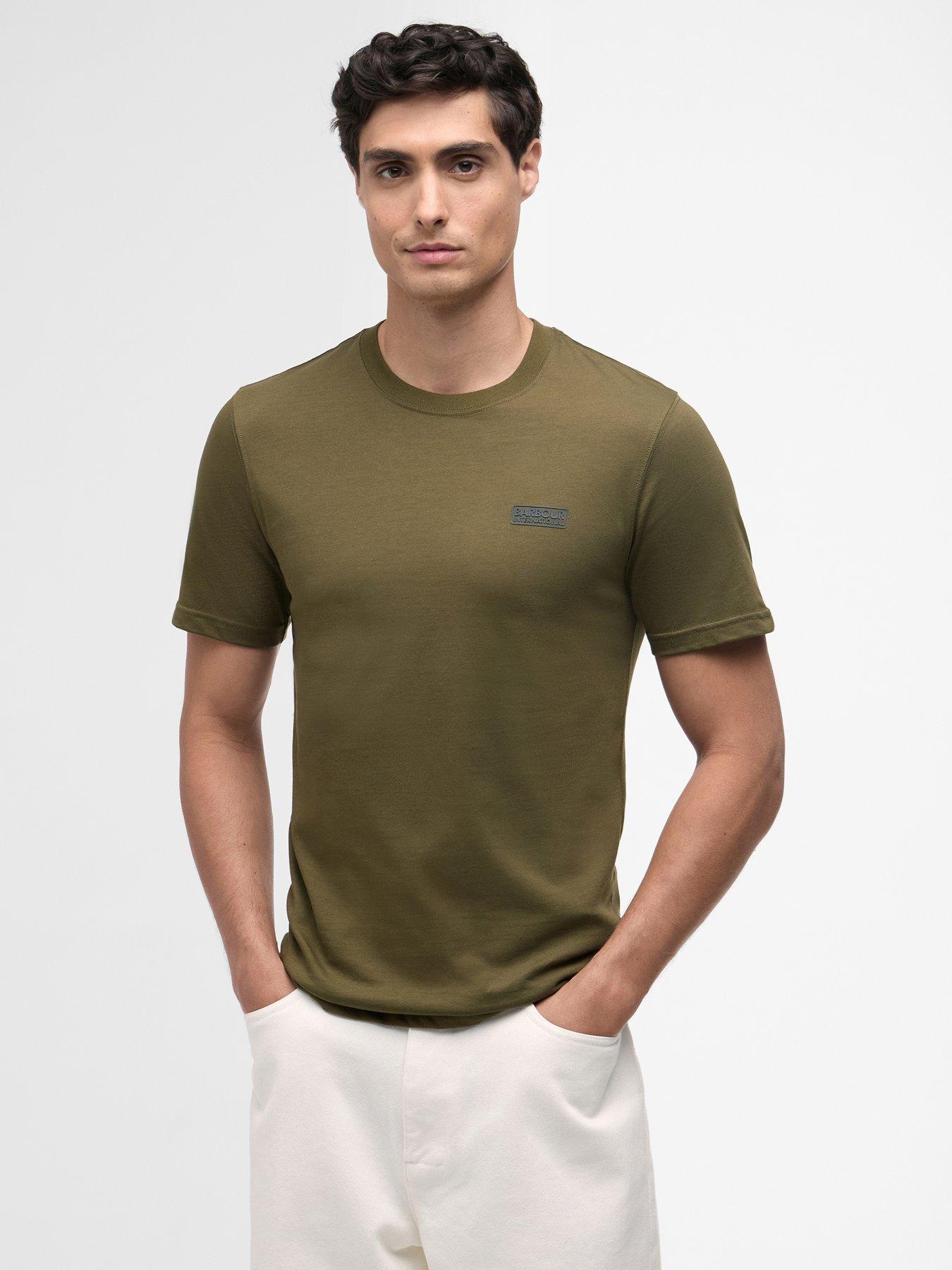 Barbour International Small Logo Short Sleeve T-shirt - Khaki