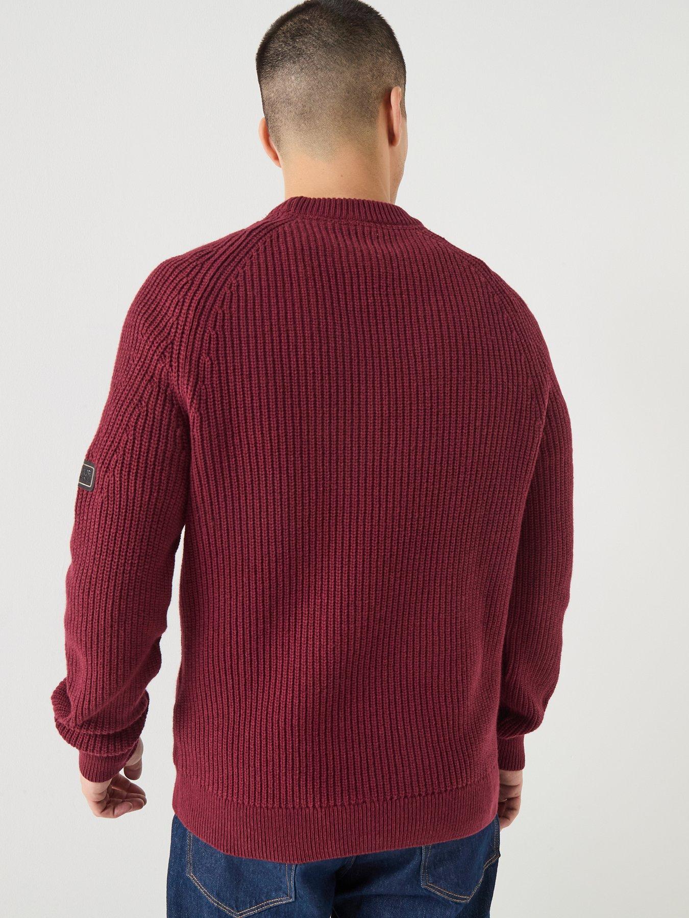Barbour International Chester Crew Knitted Jumper - Red | Very