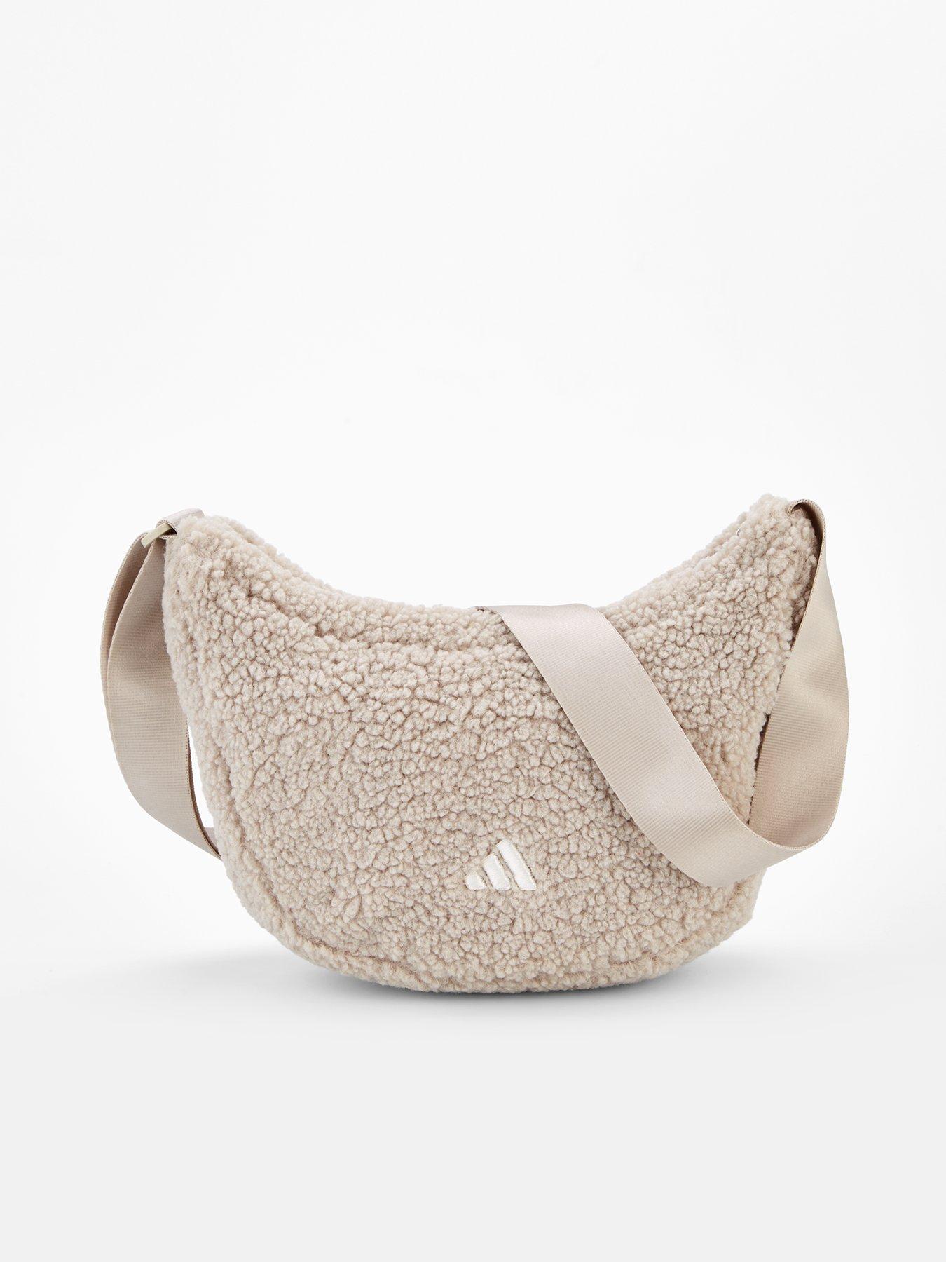 adidas Sportswear Unisex Winter Borg Pouch Bag Beige Very