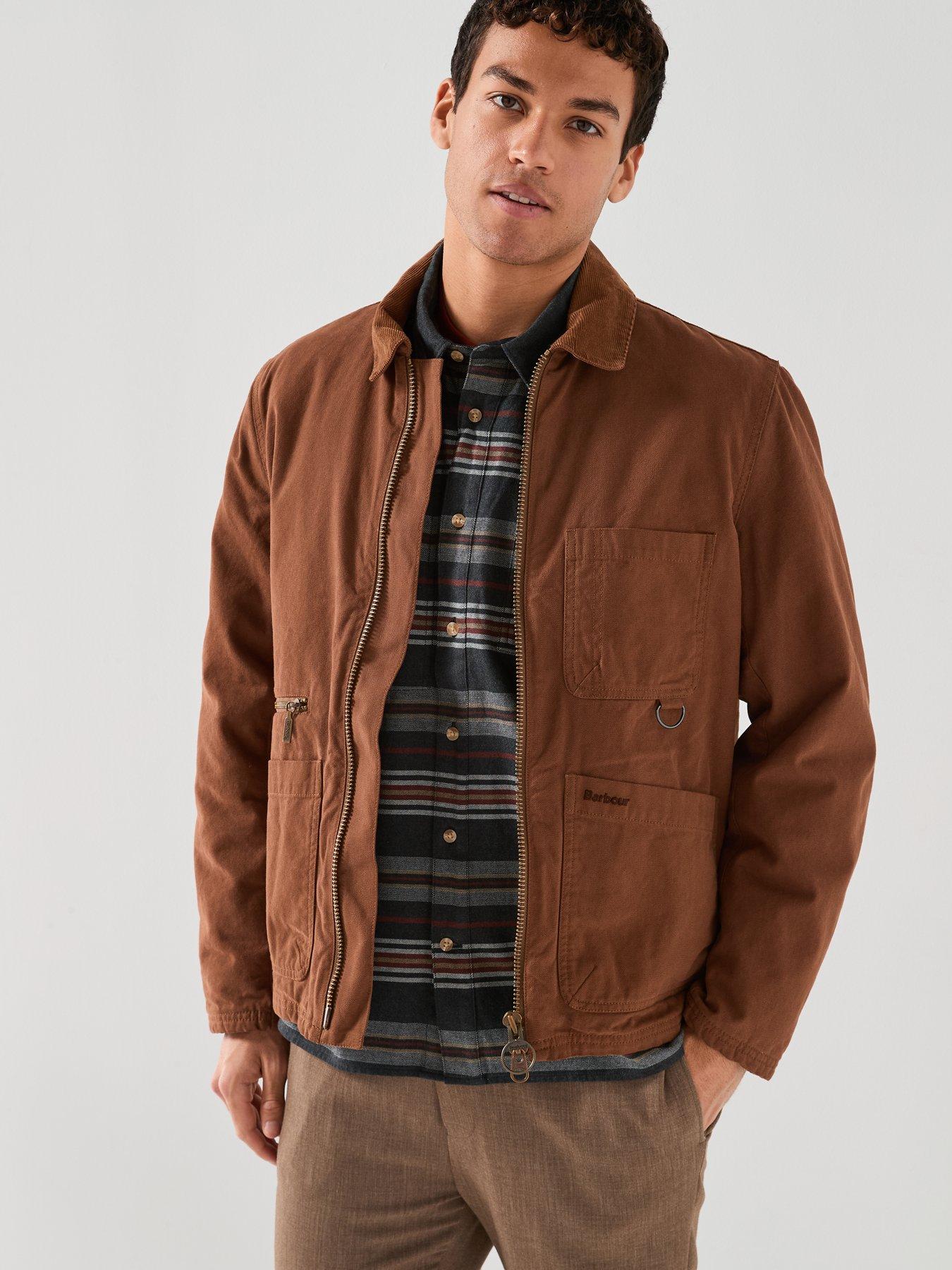 Barbour Cove Canvas Cord Collar Jacket - Brown