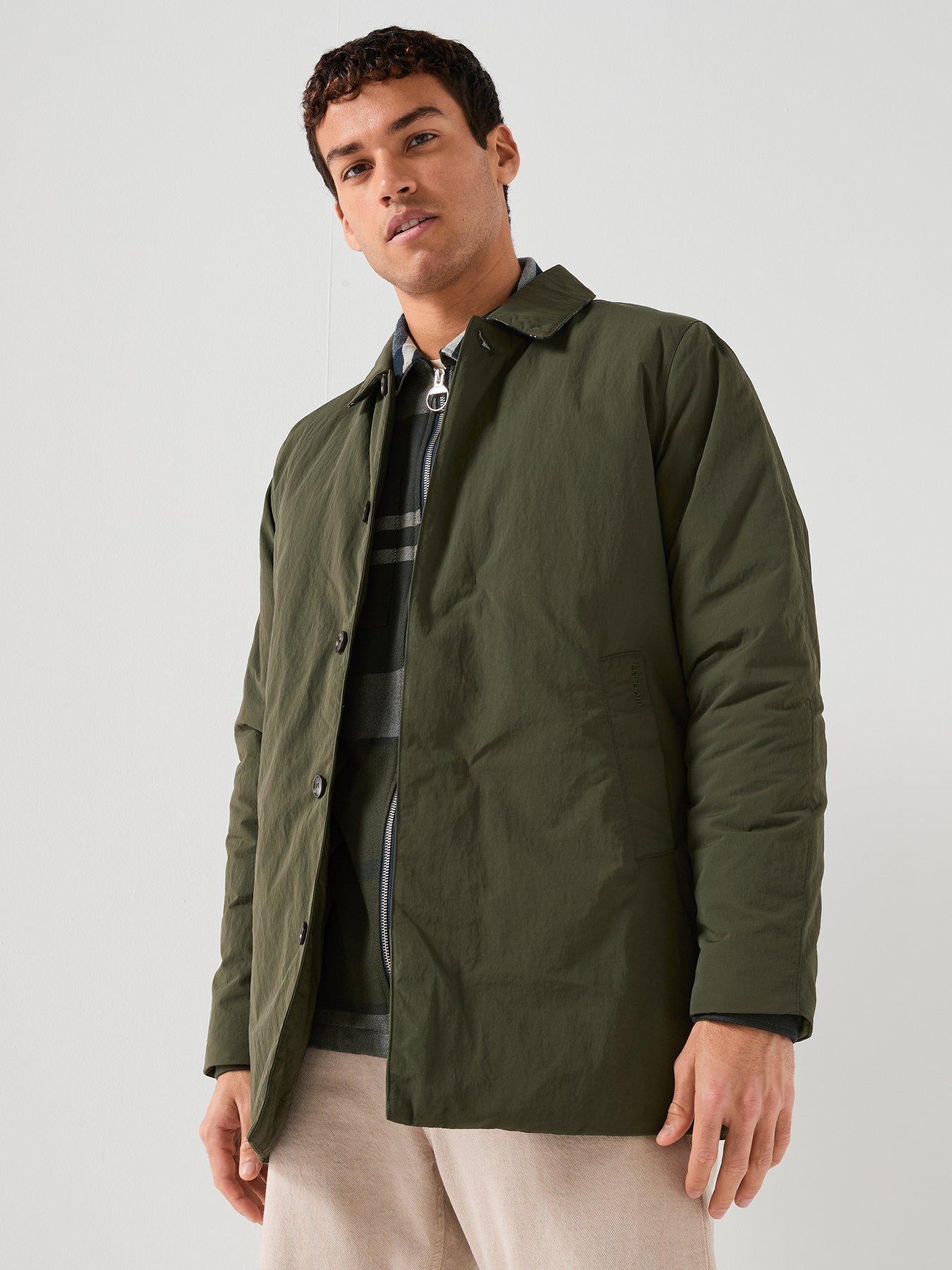 Barbour Wadded Lorden Longline Showerproof Mac - Green