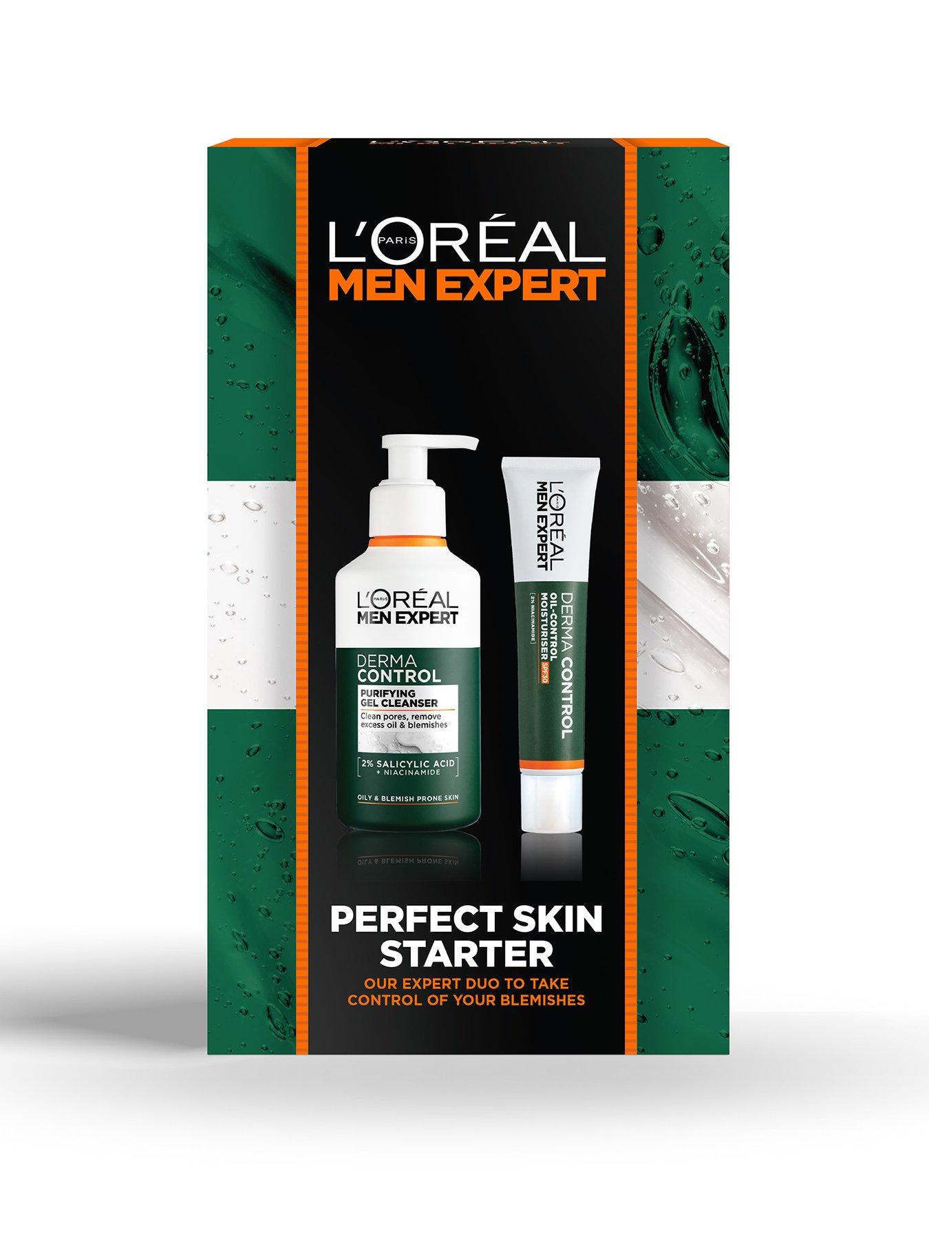 Image 1 of 4 of L'Oreal Paris Men Expert Derma Control Gift Set For Him, Anti-blemish duo for problem and oily skin, Gift Set