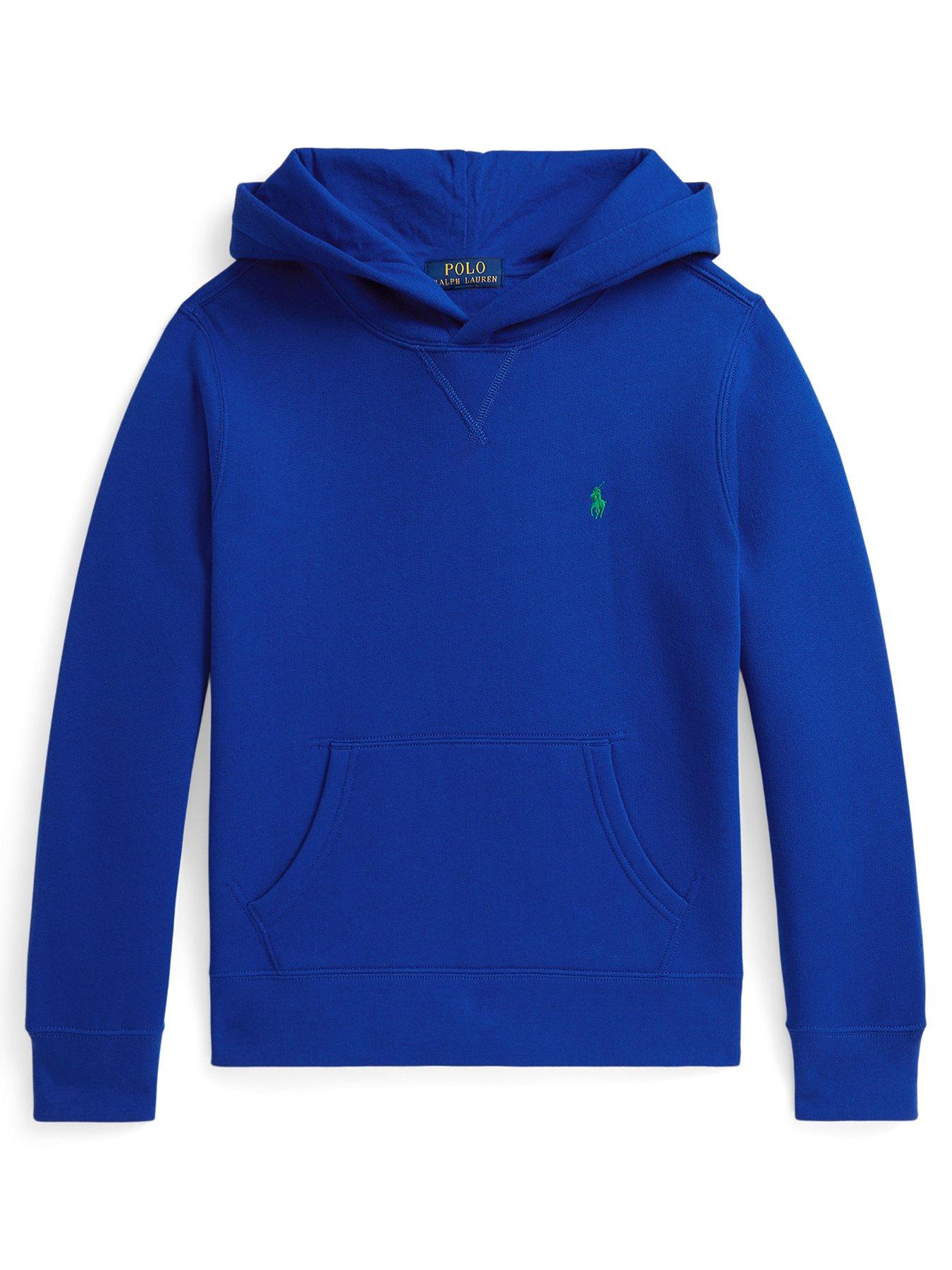 Polo Ralph Lauren Boys Hooded Sweatshirt, Blue, Size 5 Years