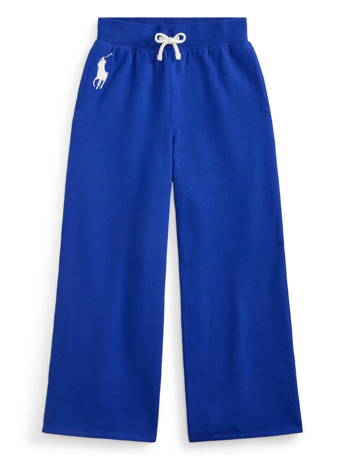 Polo Ralph Lauren Girls Wide Leg Sweat Pants - Blue