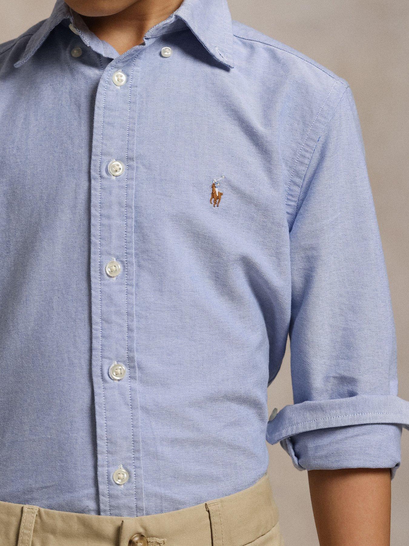 Polo Ralph Lauren Boys Long Sleeve Oxford Shirt - Blue | Very