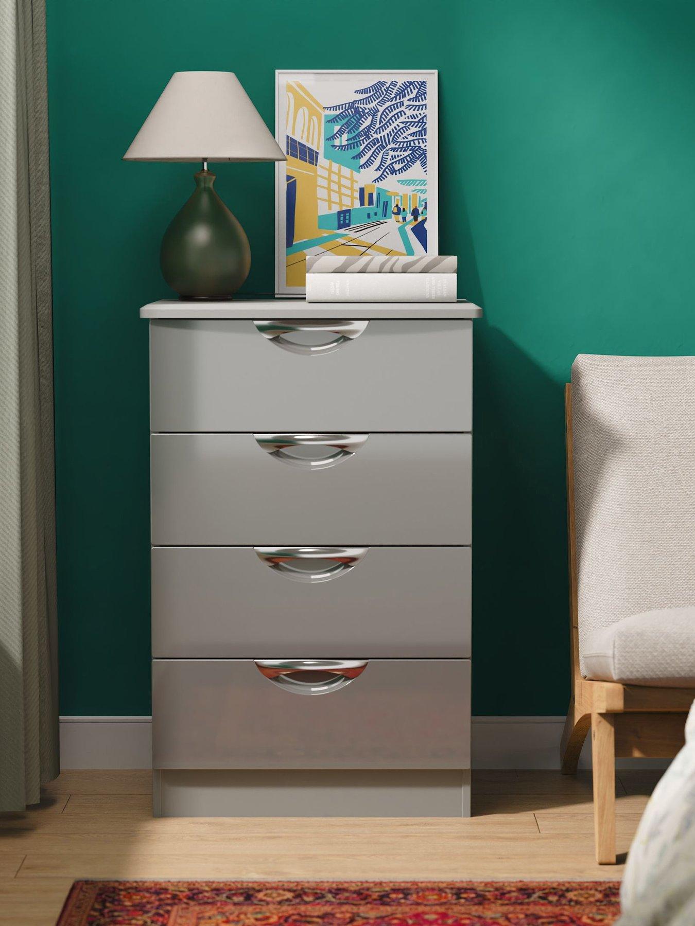 undefined Ella Ready Assembled Kids 4 Drawer Midi Chest