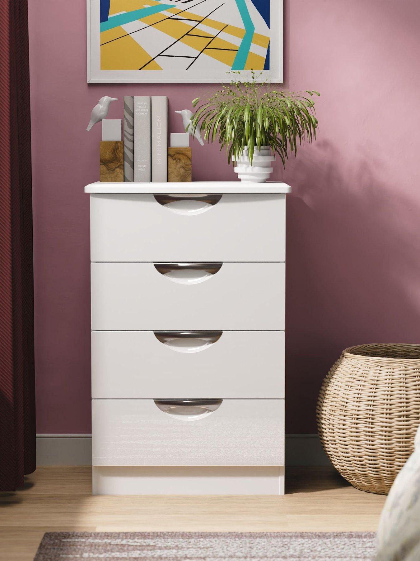 Swift Ella Ready Assembled Kids 4 Drawer Midi Chest thumbnail