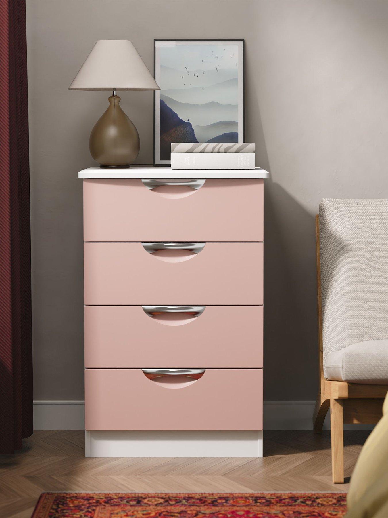 SWIFT Ella Ready Assembled Kids 4 Drawer Midi Chest