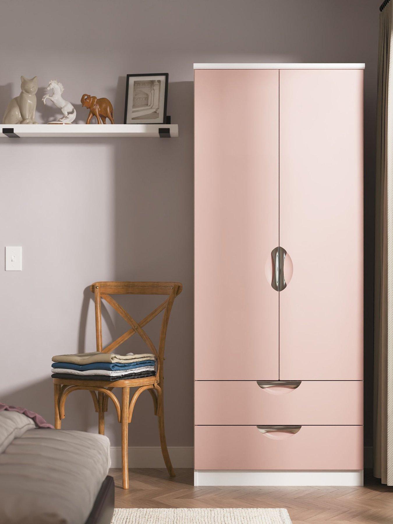 SWIFT Ella Ready Assembled Kids 2 Door 2 Drawer Wardrobe