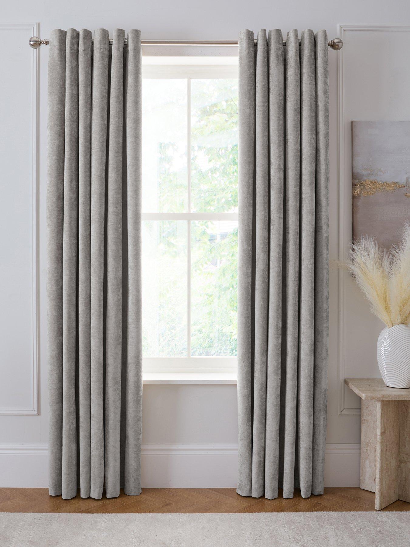 The Very Collection Knightsbridge Chenille 90x108 Blackout Eyelet Curtains
