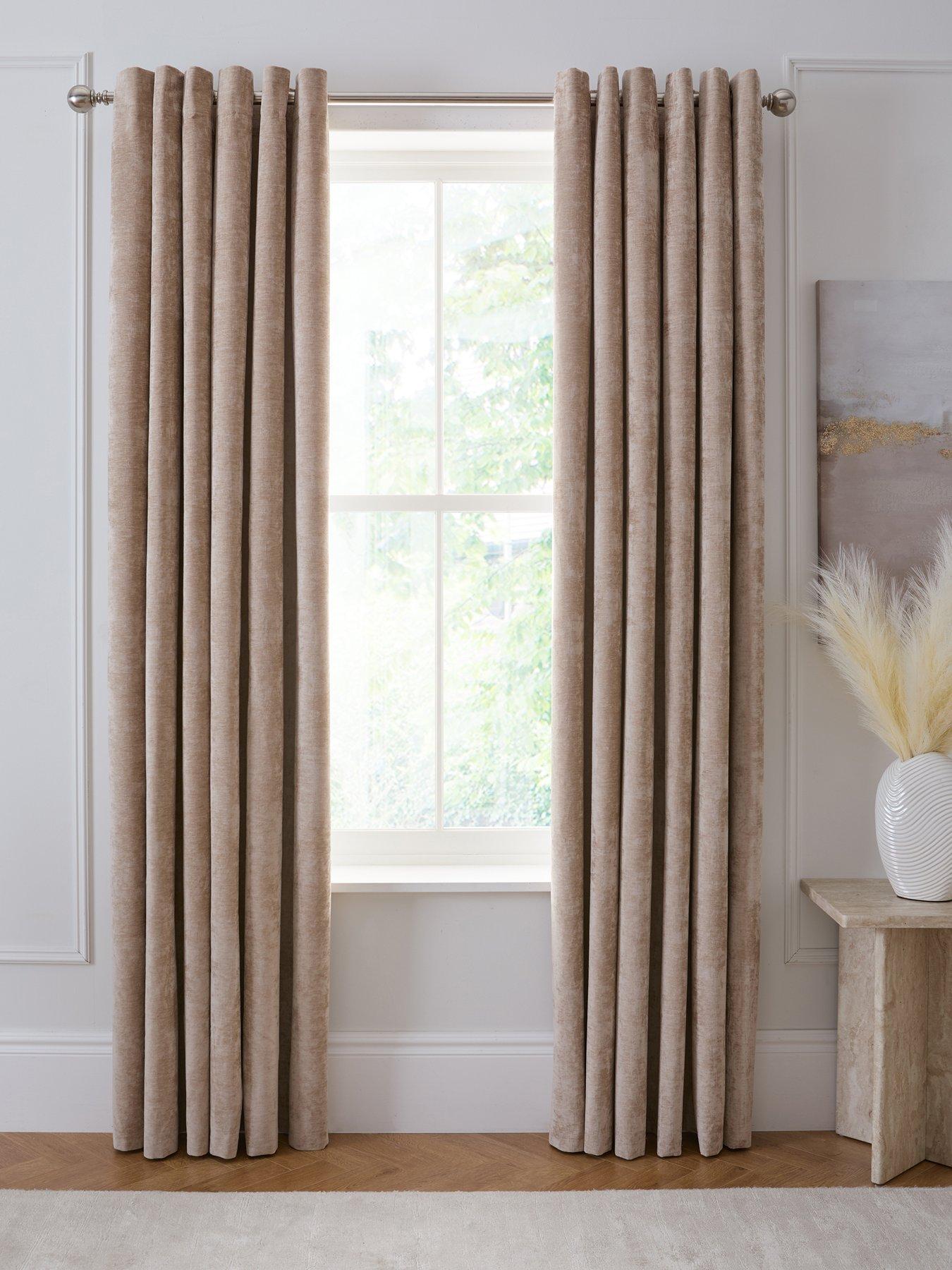 Very Home Knightsbridge Chenille 90x108 Blackout Eyelet Curtains