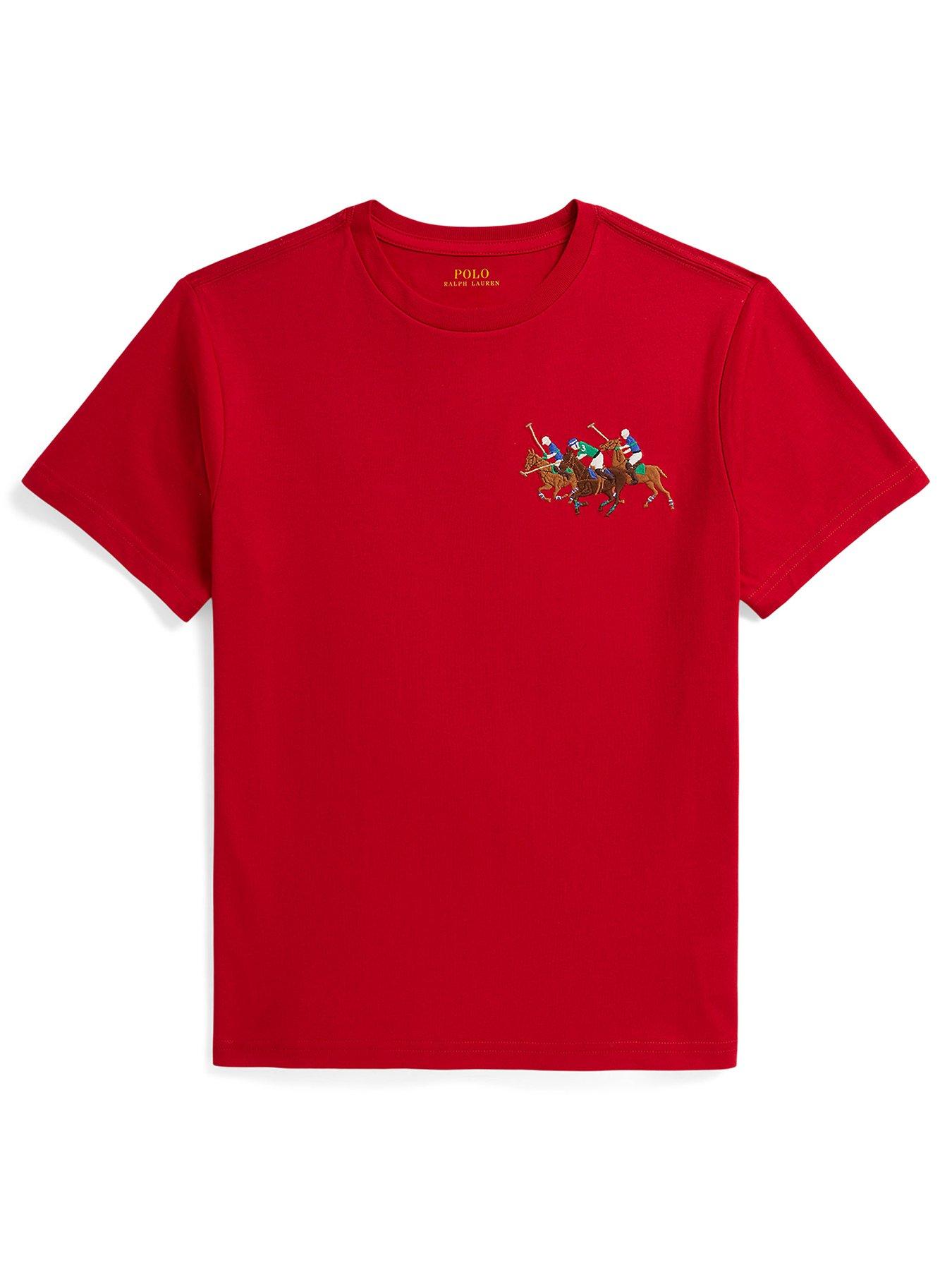 Polo Ralph Lauren Boys No3 Short Sleeve T-Shirt - Red