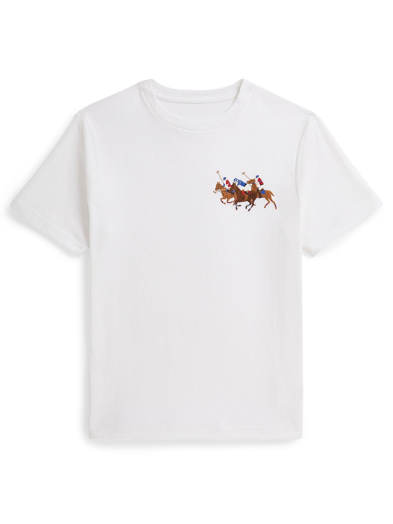 Polo Ralph Lauren Boys No3 Short Sleeve T-Shirt - White