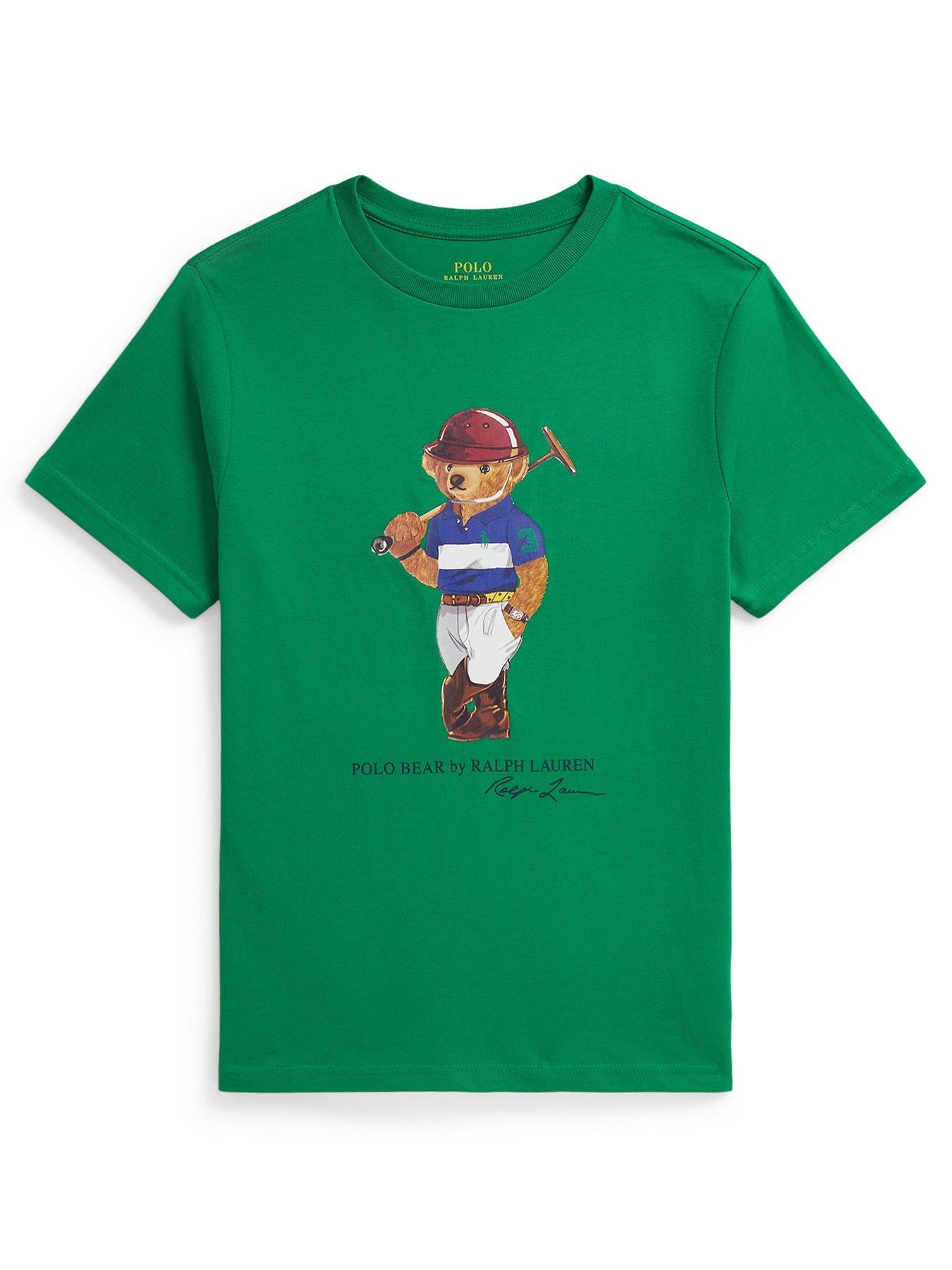 Polo Ralph Lauren Boys Bear Short Sleeve T-Shirt - Green