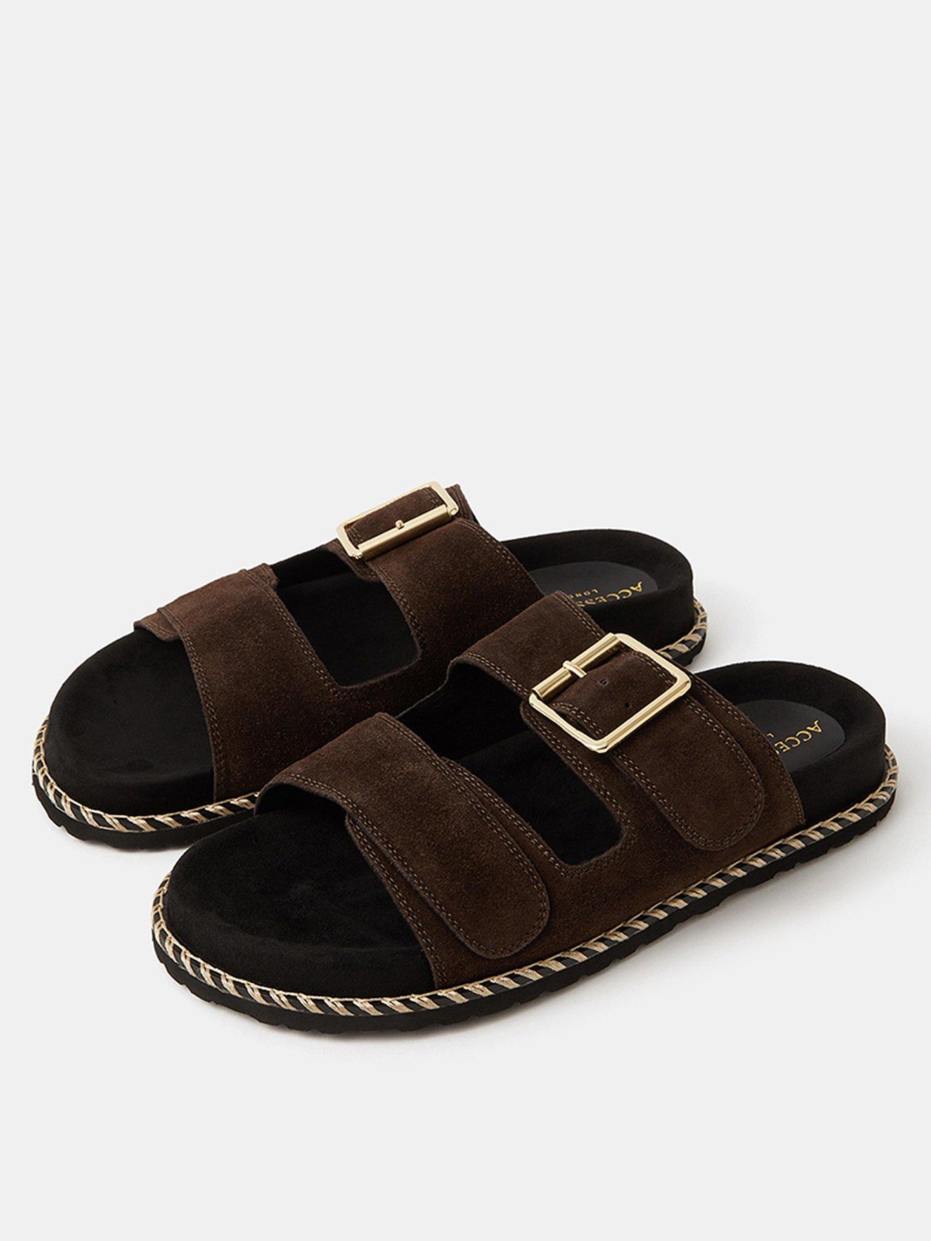 Image 2 of 3 of Accessorize Buckle Strap Footbed - Brown