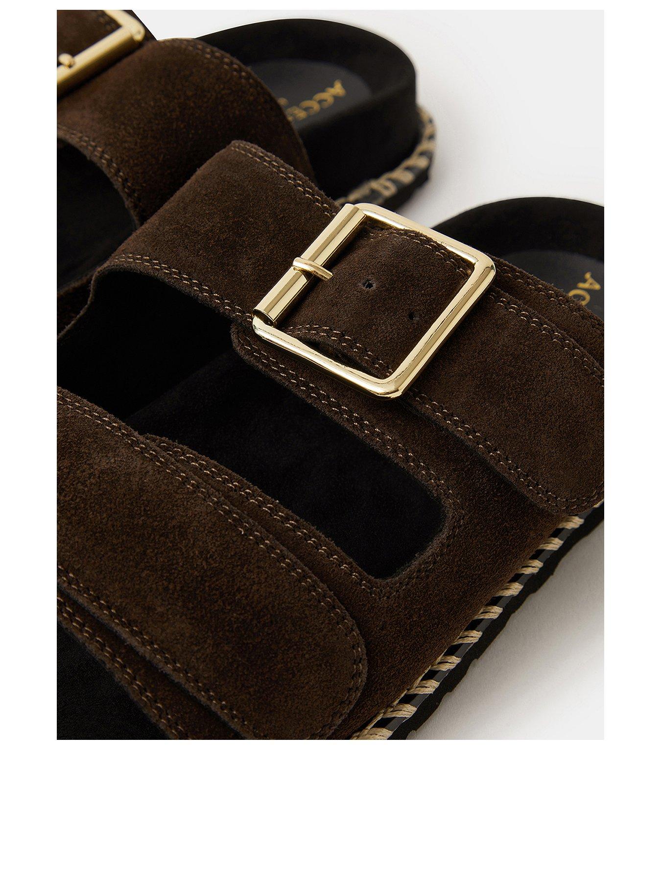 Image 3 of 3 of Accessorize Buckle Strap Footbed - Brown