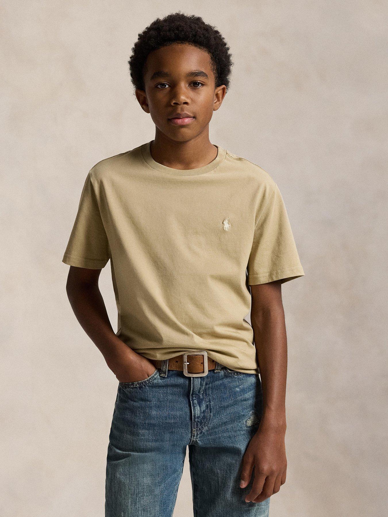 Polo Ralph Lauren Boys Short Sleeve T-Shirt - Beige