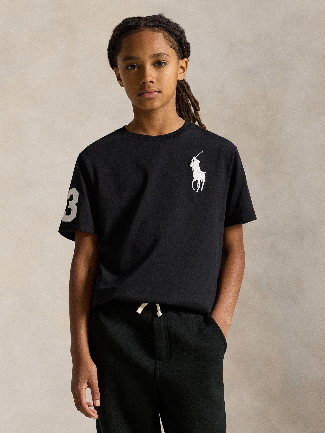 Polo Ralph Lauren Boys No3 Short Sleeve T-Shirt - Black