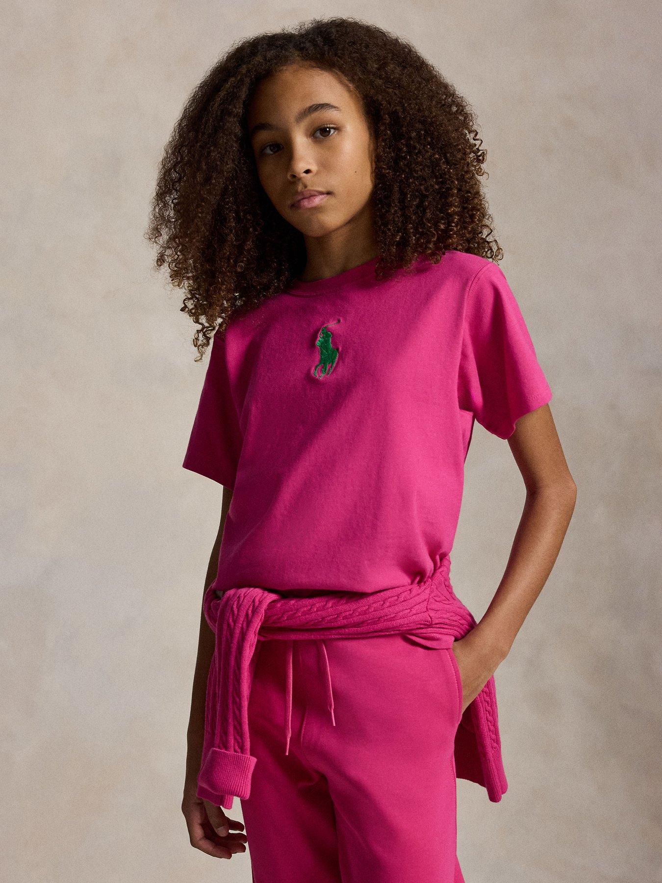 Polo Ralph Lauren Girls Short Sleeve T-Shirt - Pink