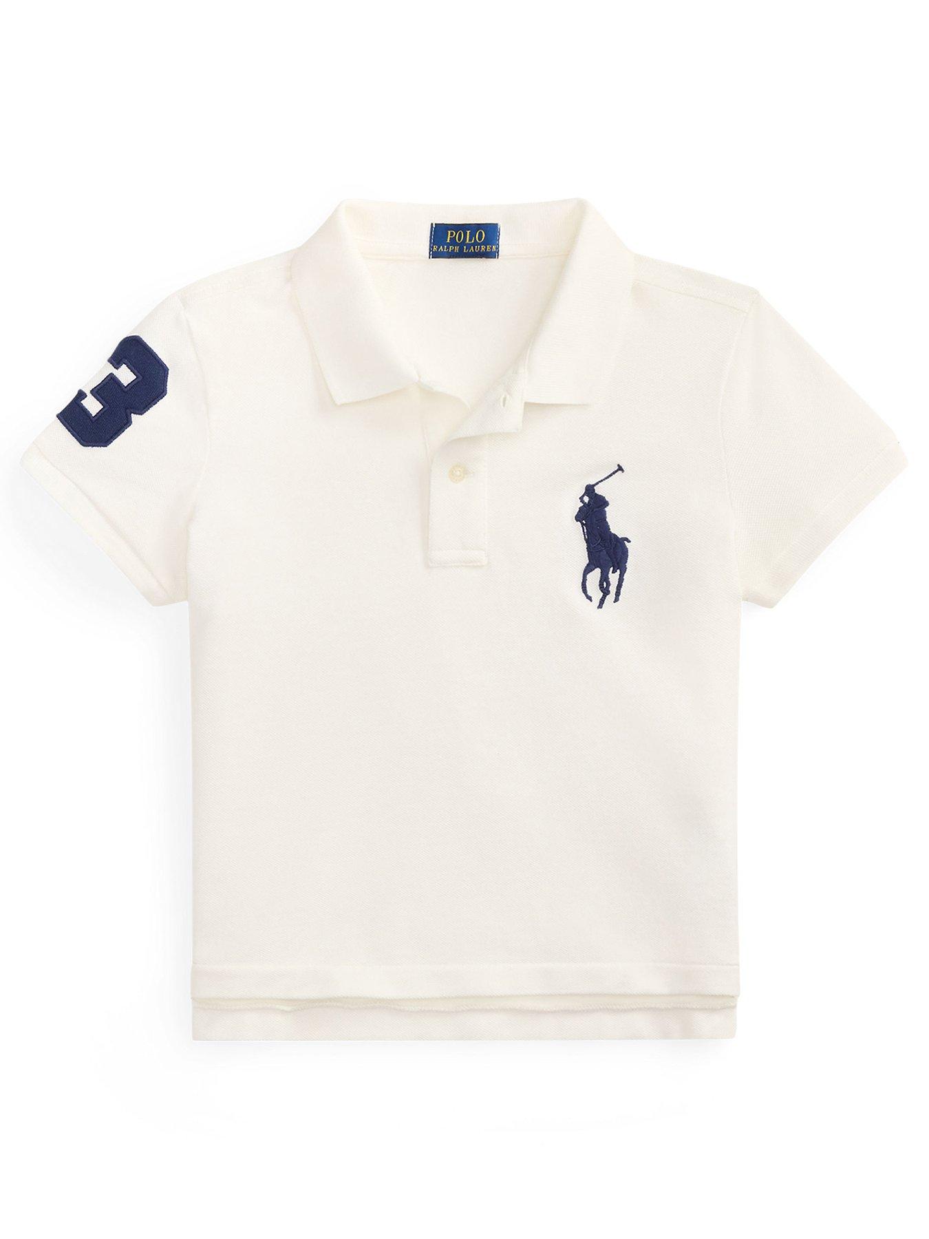 Polo Ralph Lauren Girls Short Sleeve Shirt, White, Size Age: 12-14 Years=L