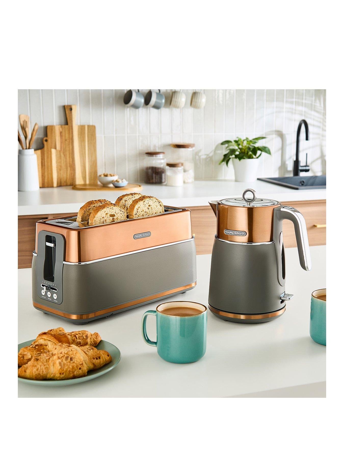 Morphy Richards Signature Kettle  &  Toaster - Copper