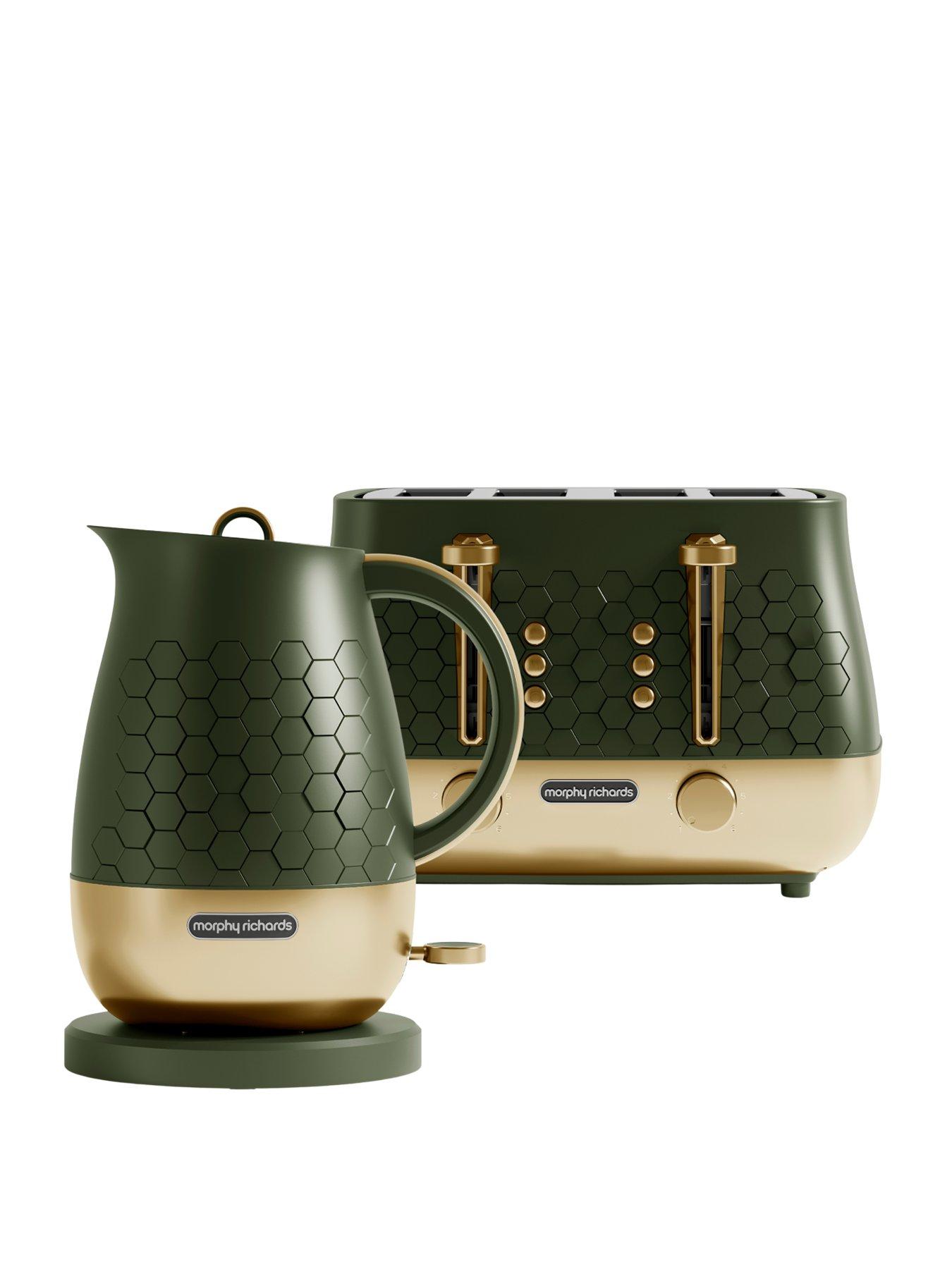 Morphy Richards Cassini Kettle  &  Toaster - Green