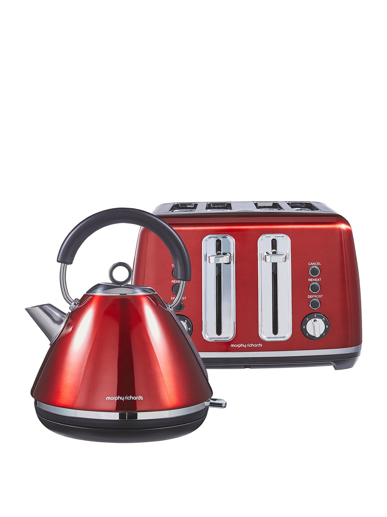 Morphy Richards Accents Kettle  &  Toaster Bundle - Red