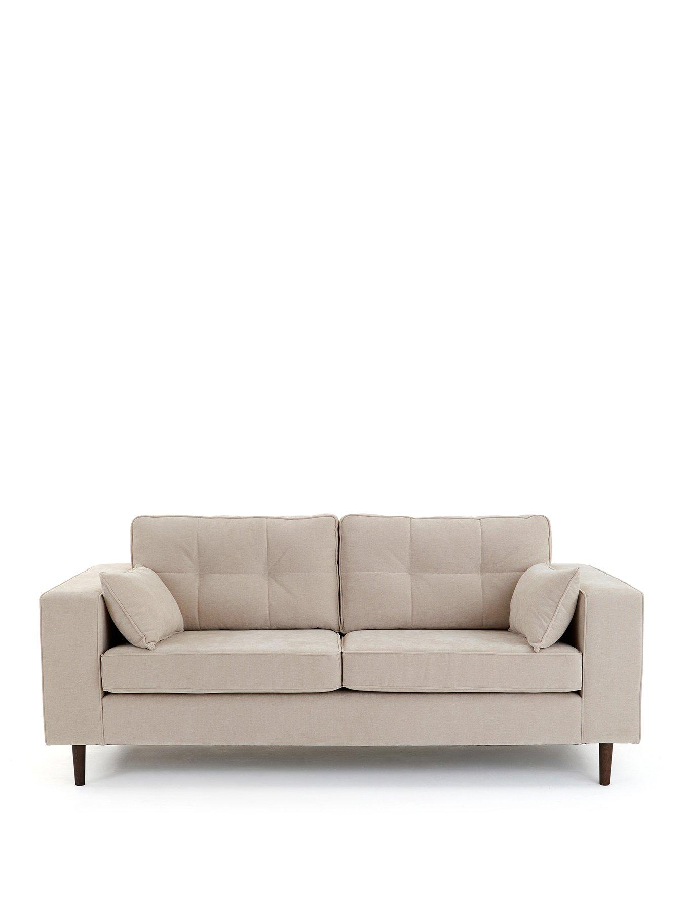 Image 2 of 7 of The Very Collection Zena 3 Seater Fabric Sofa - Natural