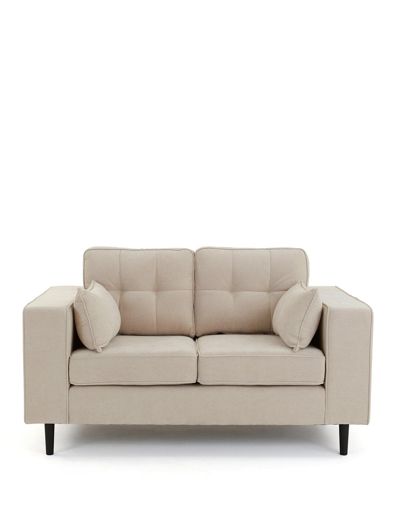 Image 2 of 7 of The Very Collection Zena 2 Seater Fabric Sofa - Natural