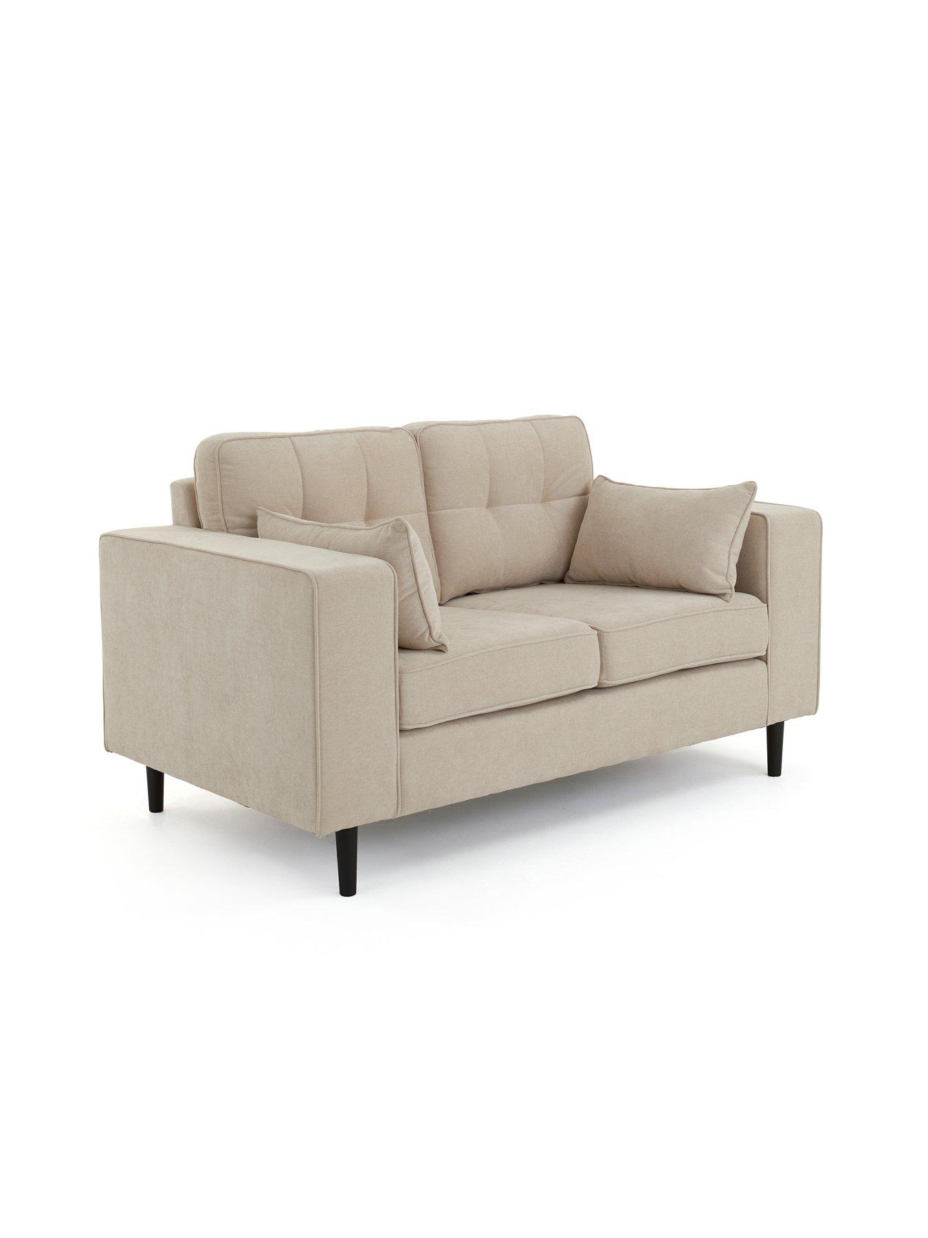 Image 3 of 7 of The Very Collection Zena 2 Seater Fabric Sofa - Natural