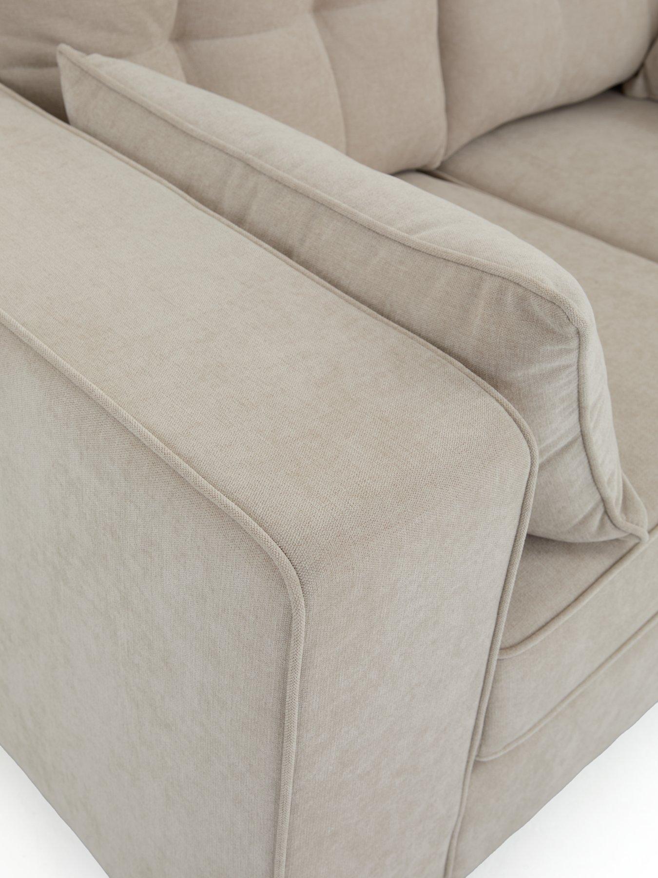 Image 4 of 7 of The Very Collection Zena 2 Seater Fabric Sofa - Natural