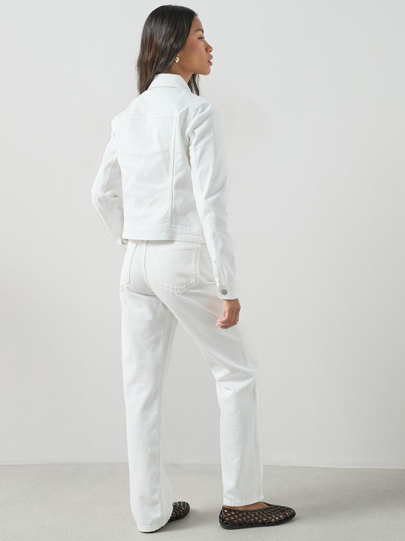 Image 2 of 7 of The Very Collection Denim Western Jacket With Stretch