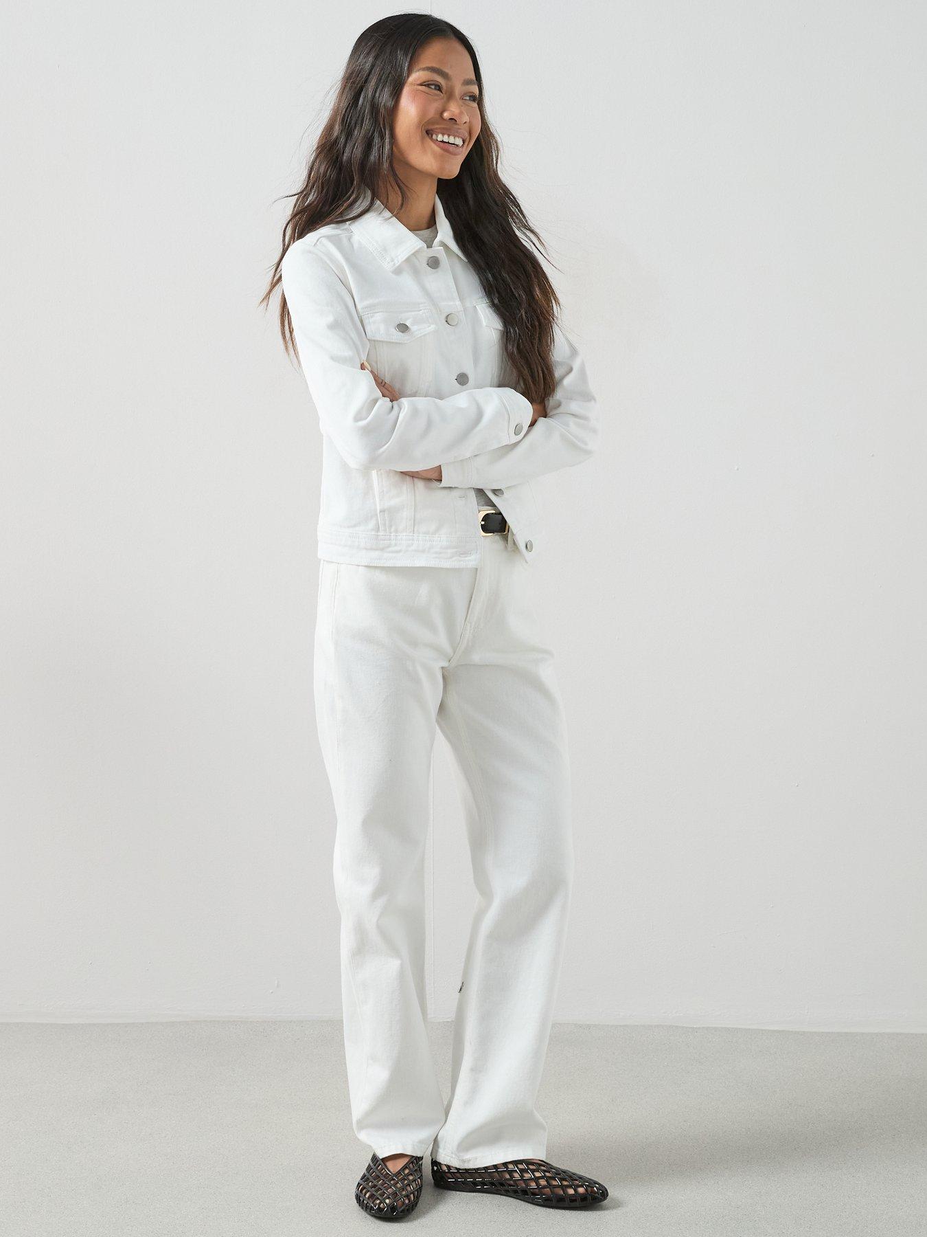 Image 3 of 7 of The Very Collection Denim Western Jacket With Stretch