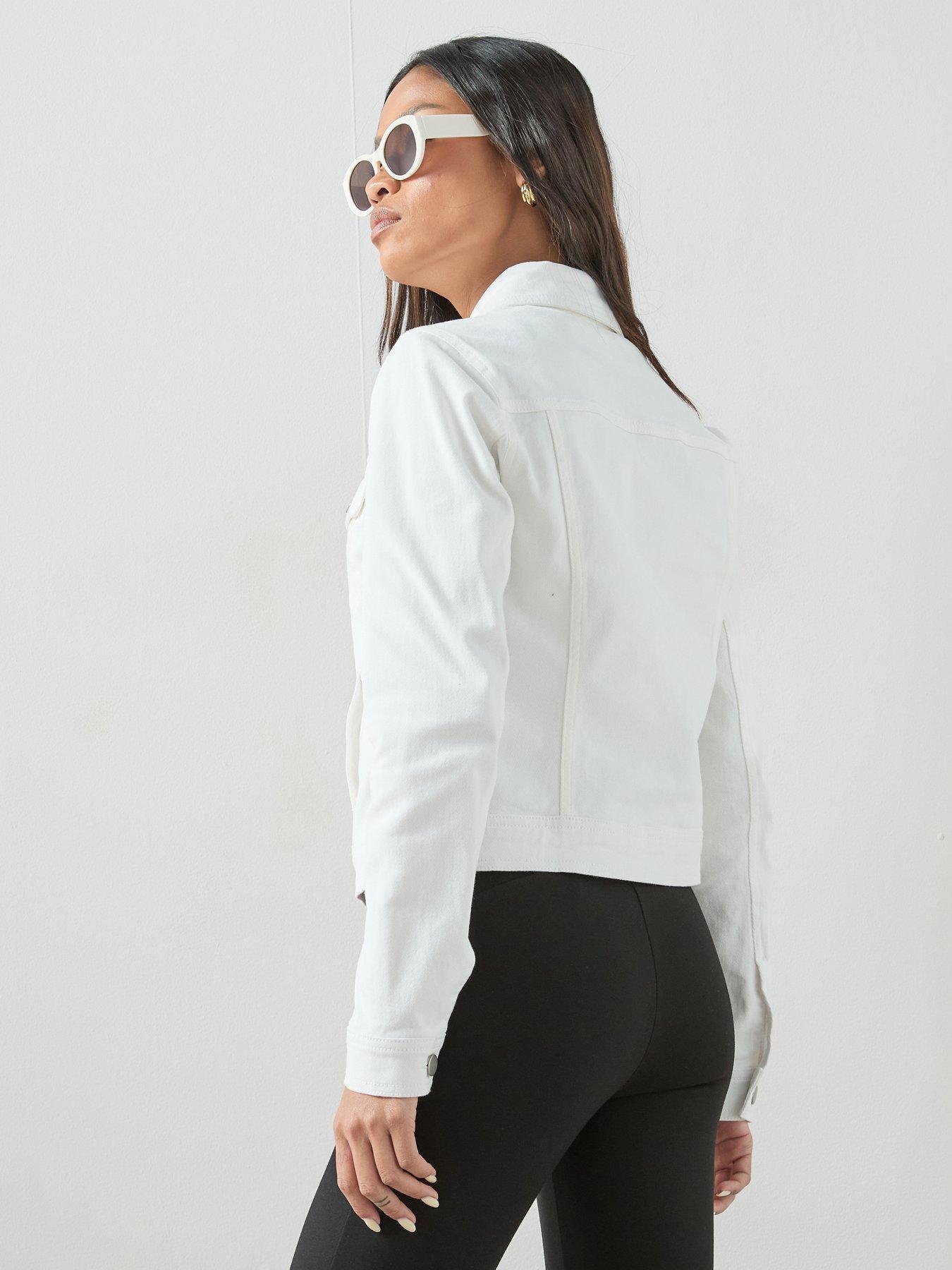 Image 5 of 7 of The Very Collection Denim Western Jacket With Stretch