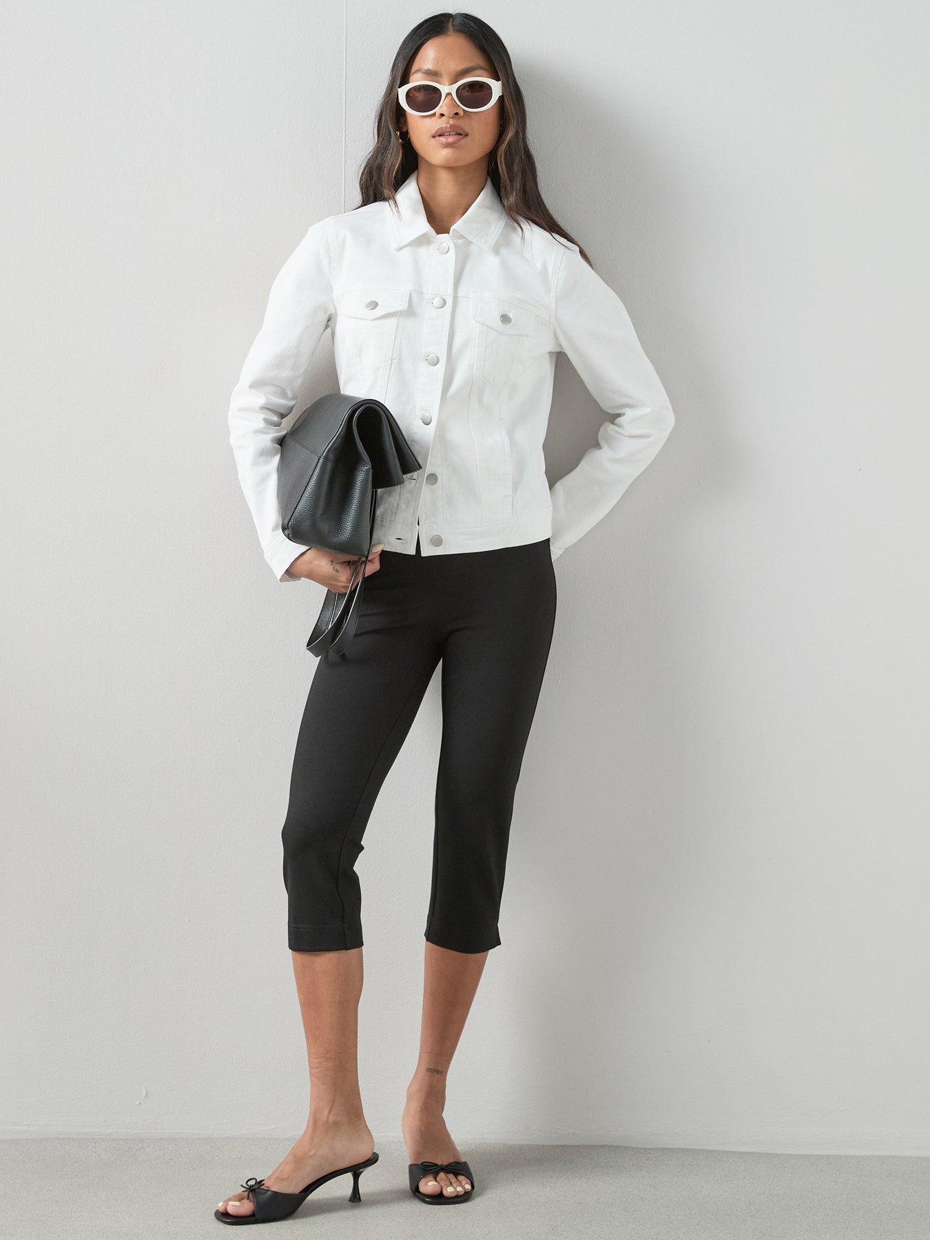 Image 6 of 7 of The Very Collection Denim Western Jacket With Stretch