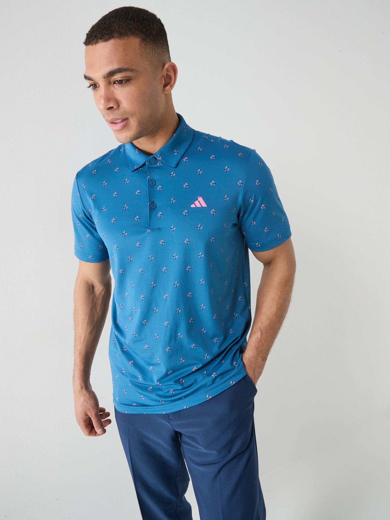 adidas: Mens Golf Ultimate 365 Climacool Polo Shirt - Blue