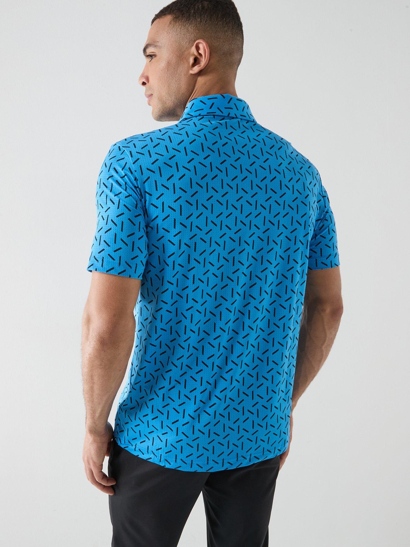 Image 2 of 6 of adidas Mens Golf Ultimate 365 Mesh Climacool Polo - Blue