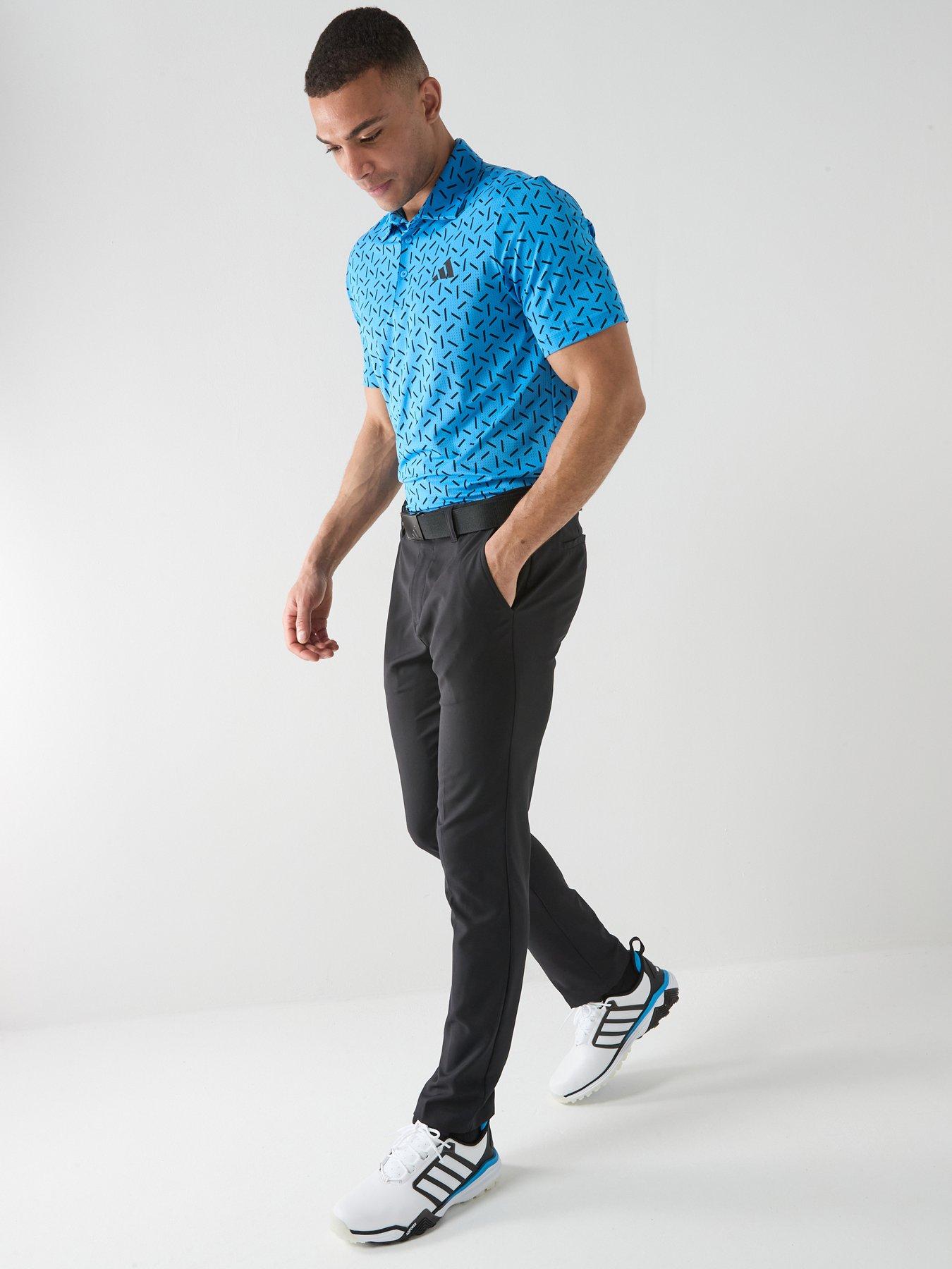 Image 3 of 6 of adidas Mens Golf Ultimate 365 Mesh Climacool Polo - Blue